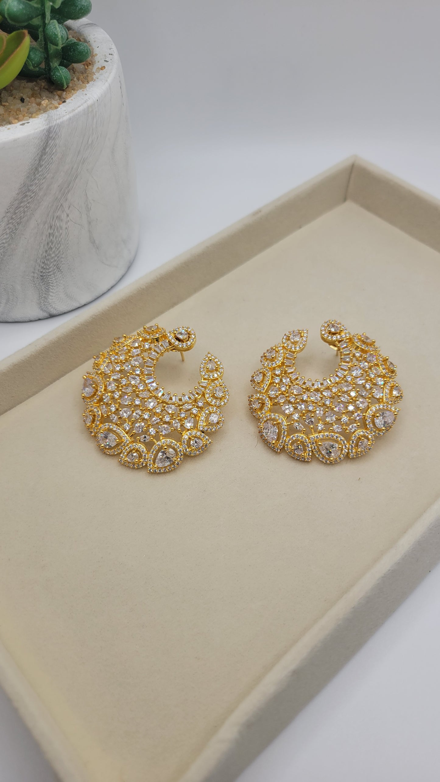 CZ earrings