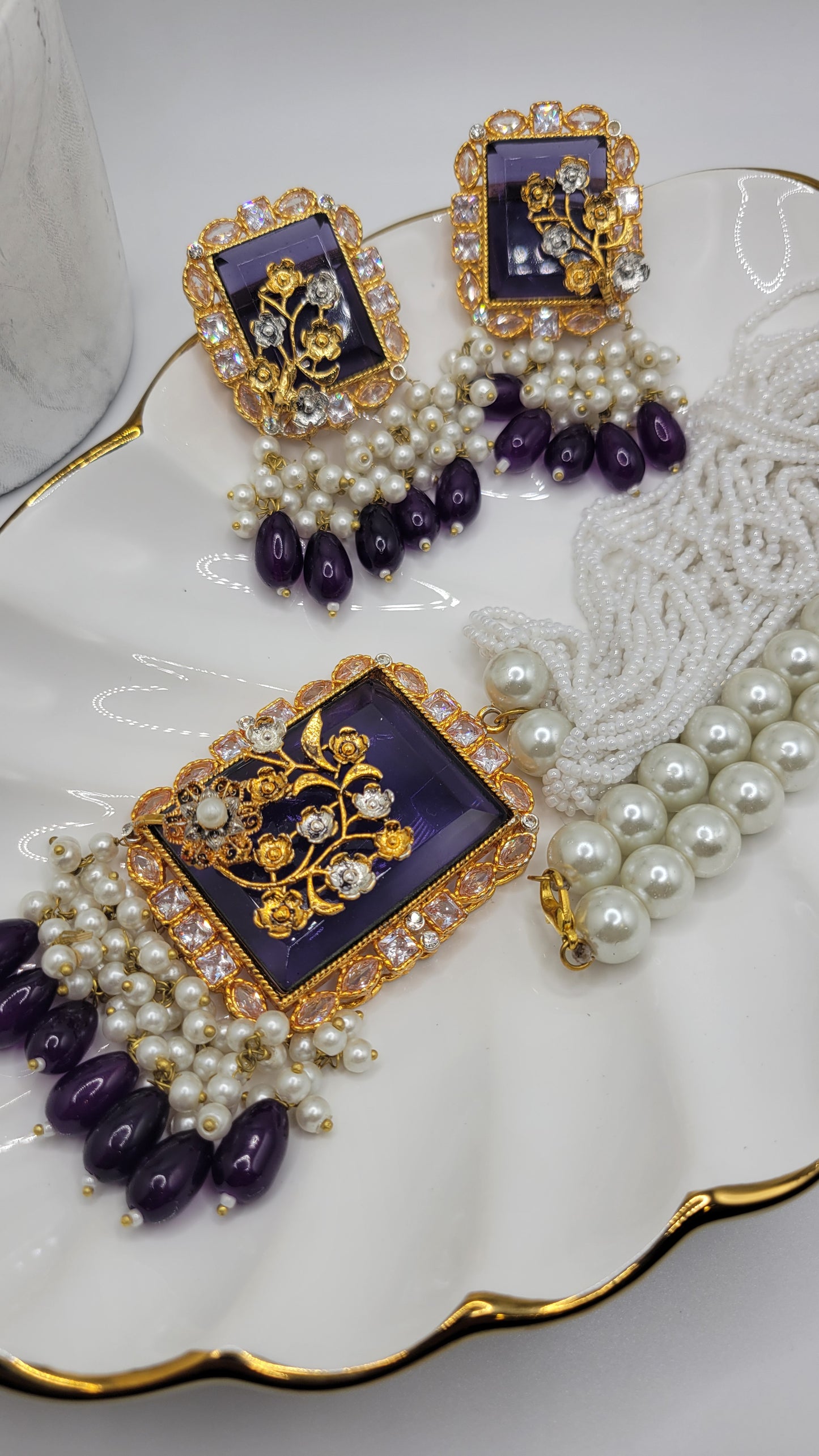 Purple pearl set