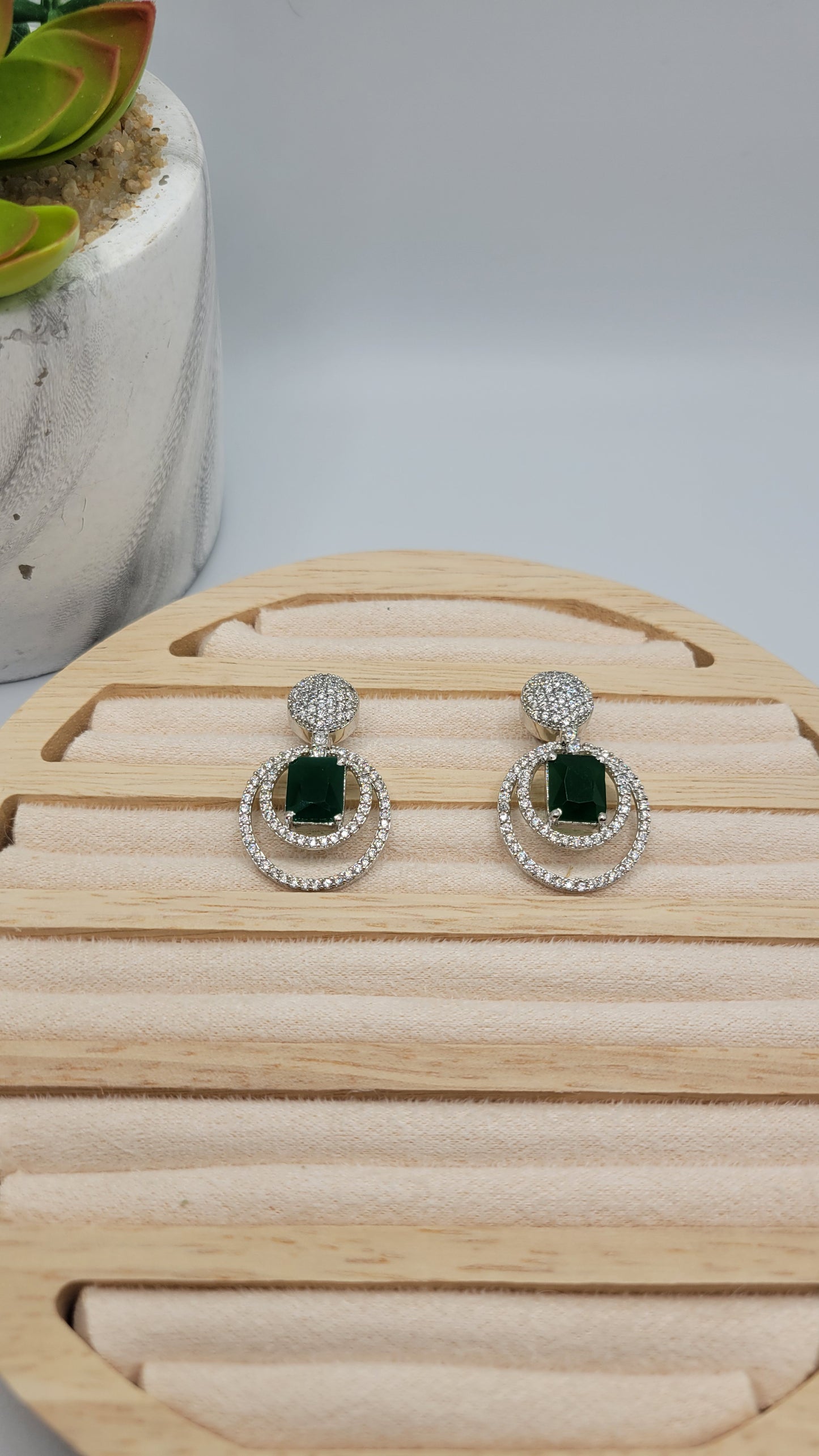CZ earrings