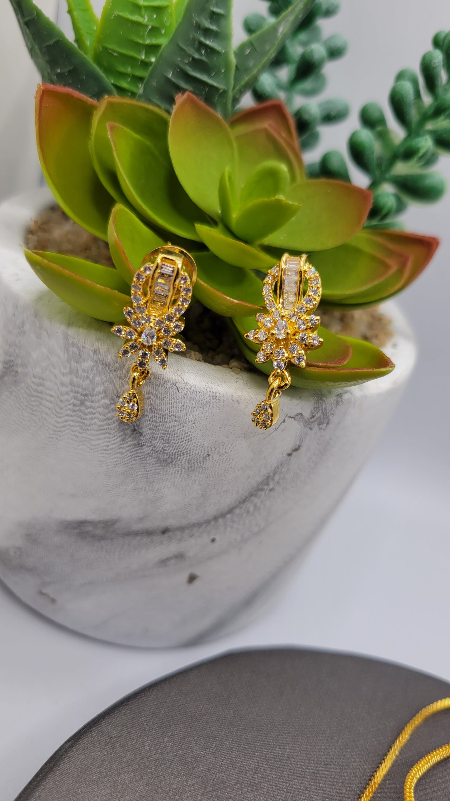 24K plated CZ pendant