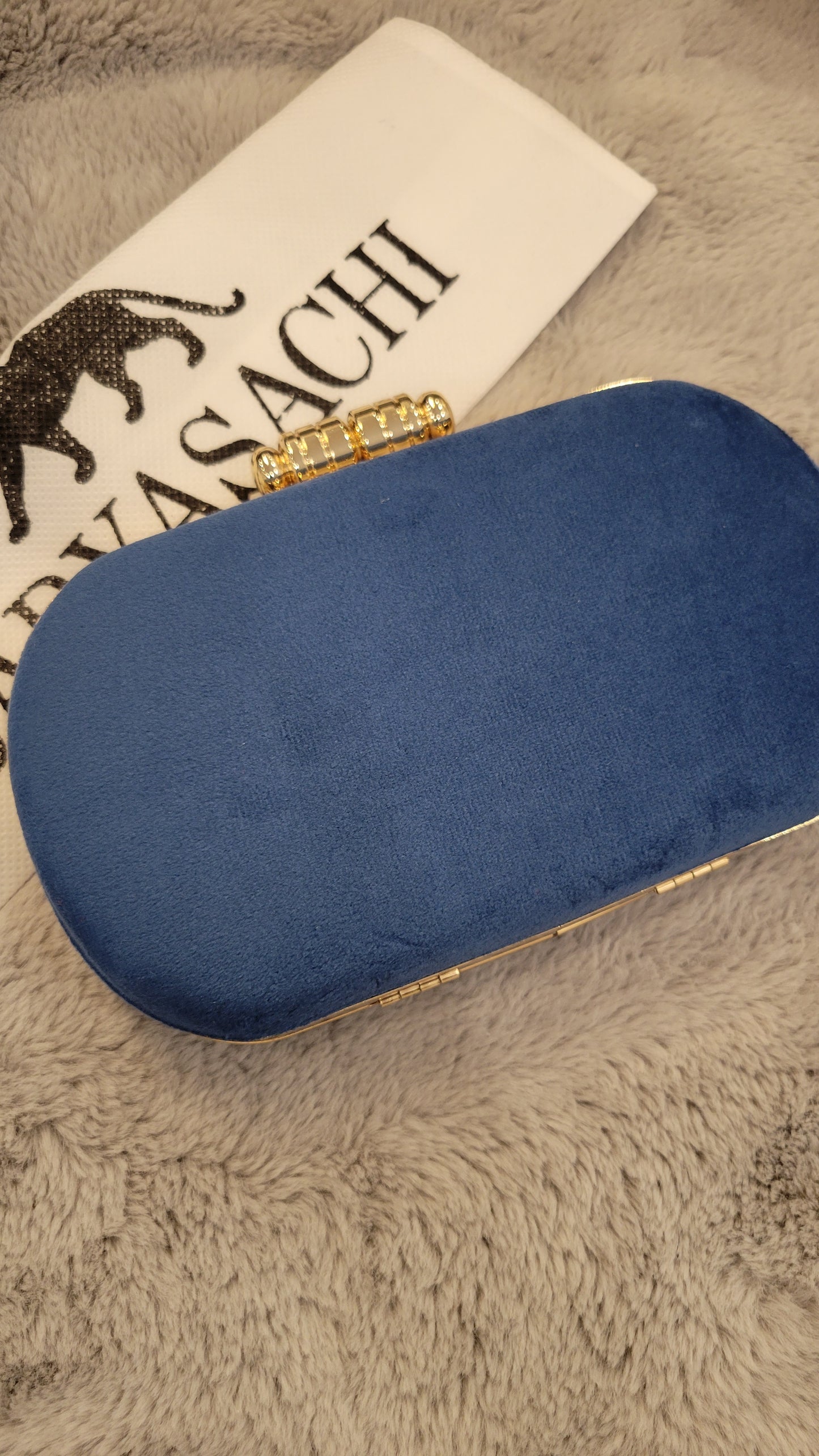 Velvet clutch