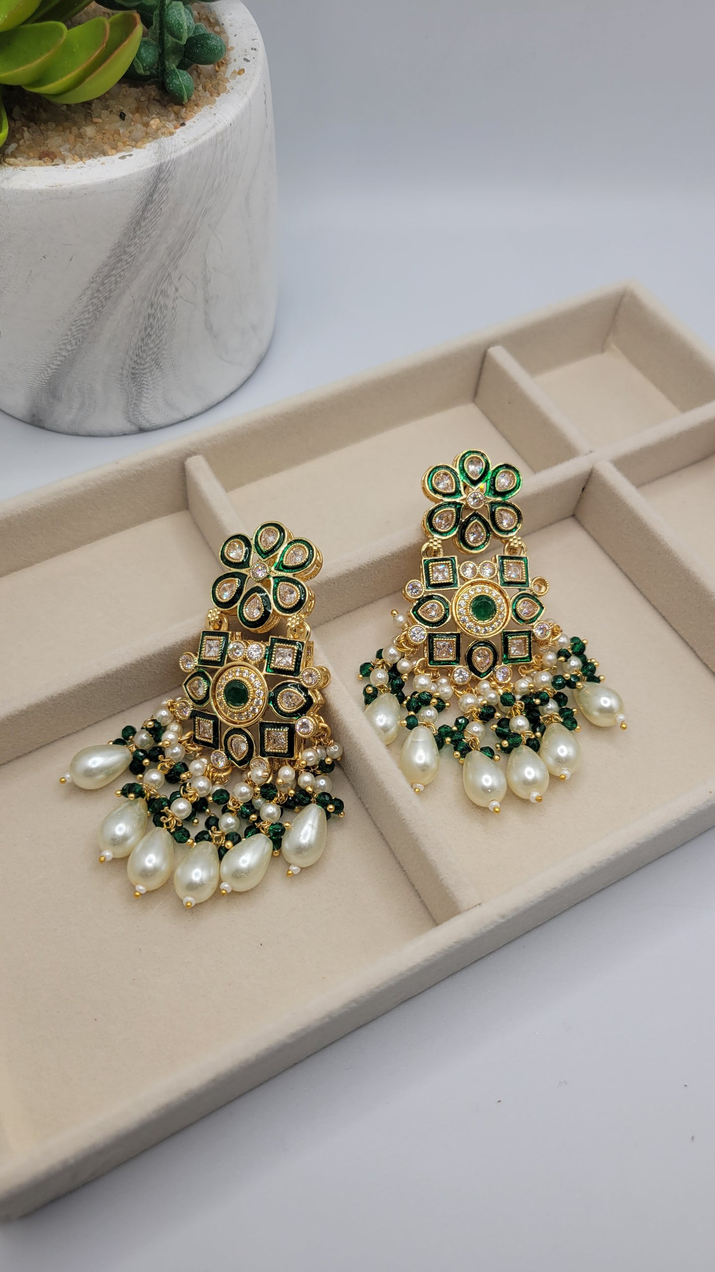 Kundan earrings