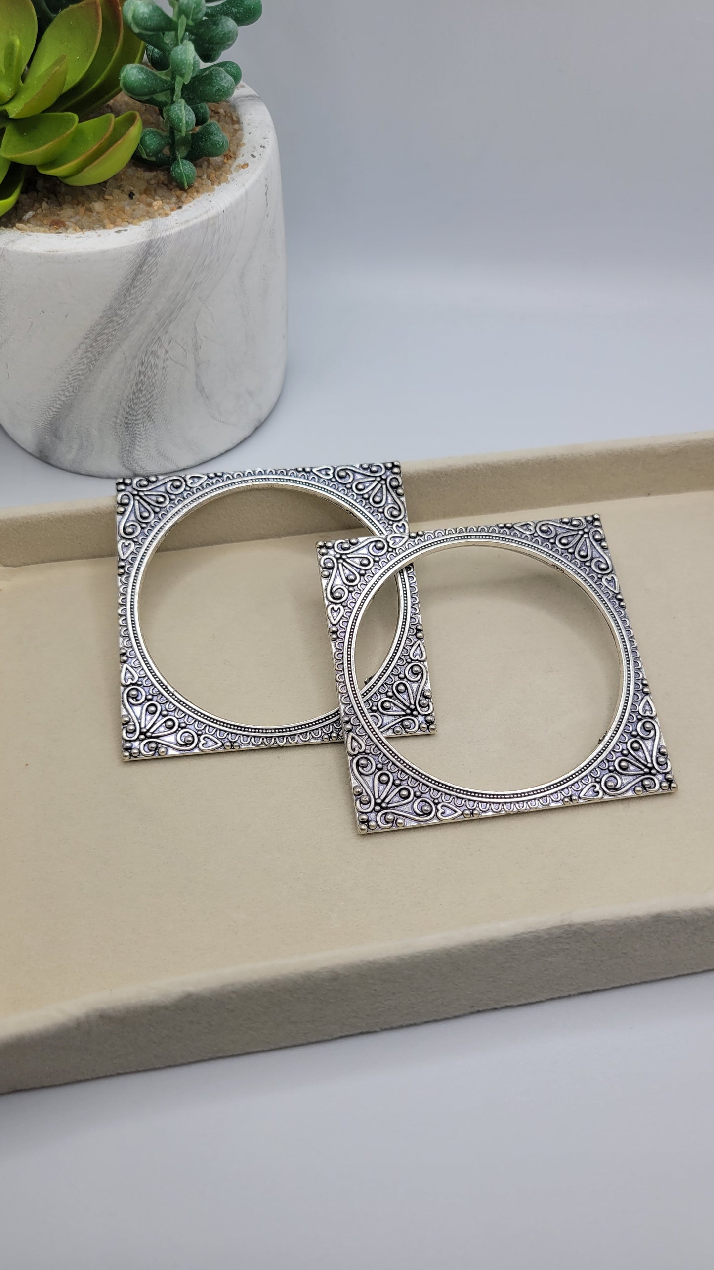 Silver bangles