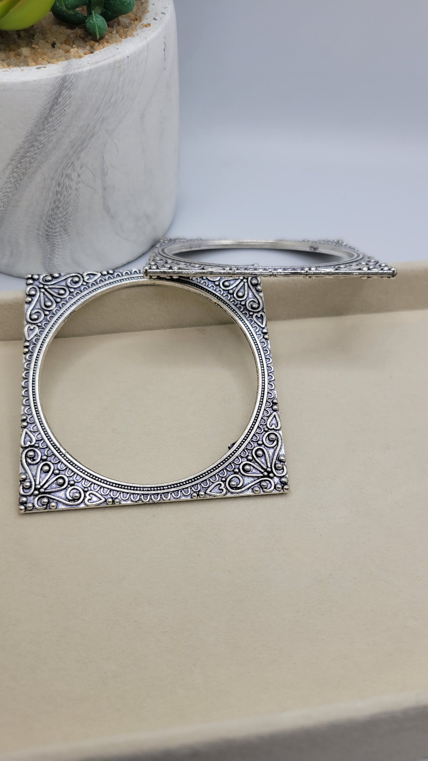 Silver bangles