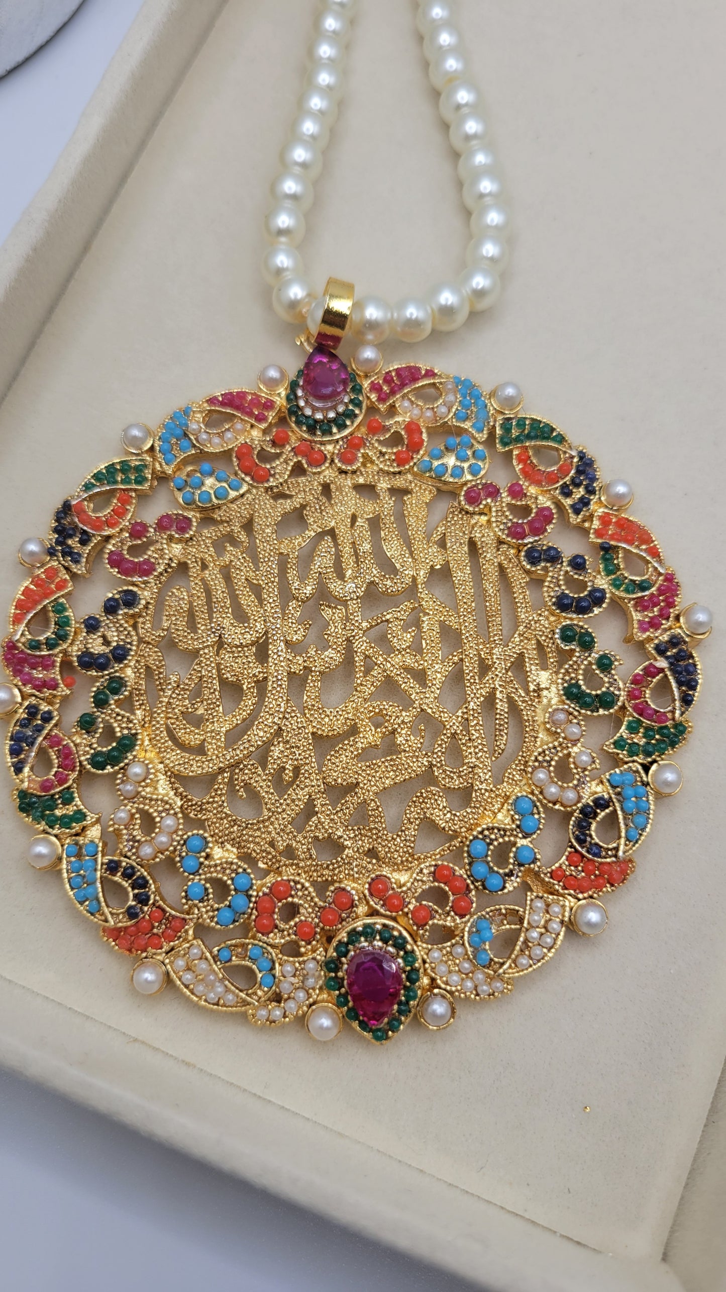 Calligraphy necklace