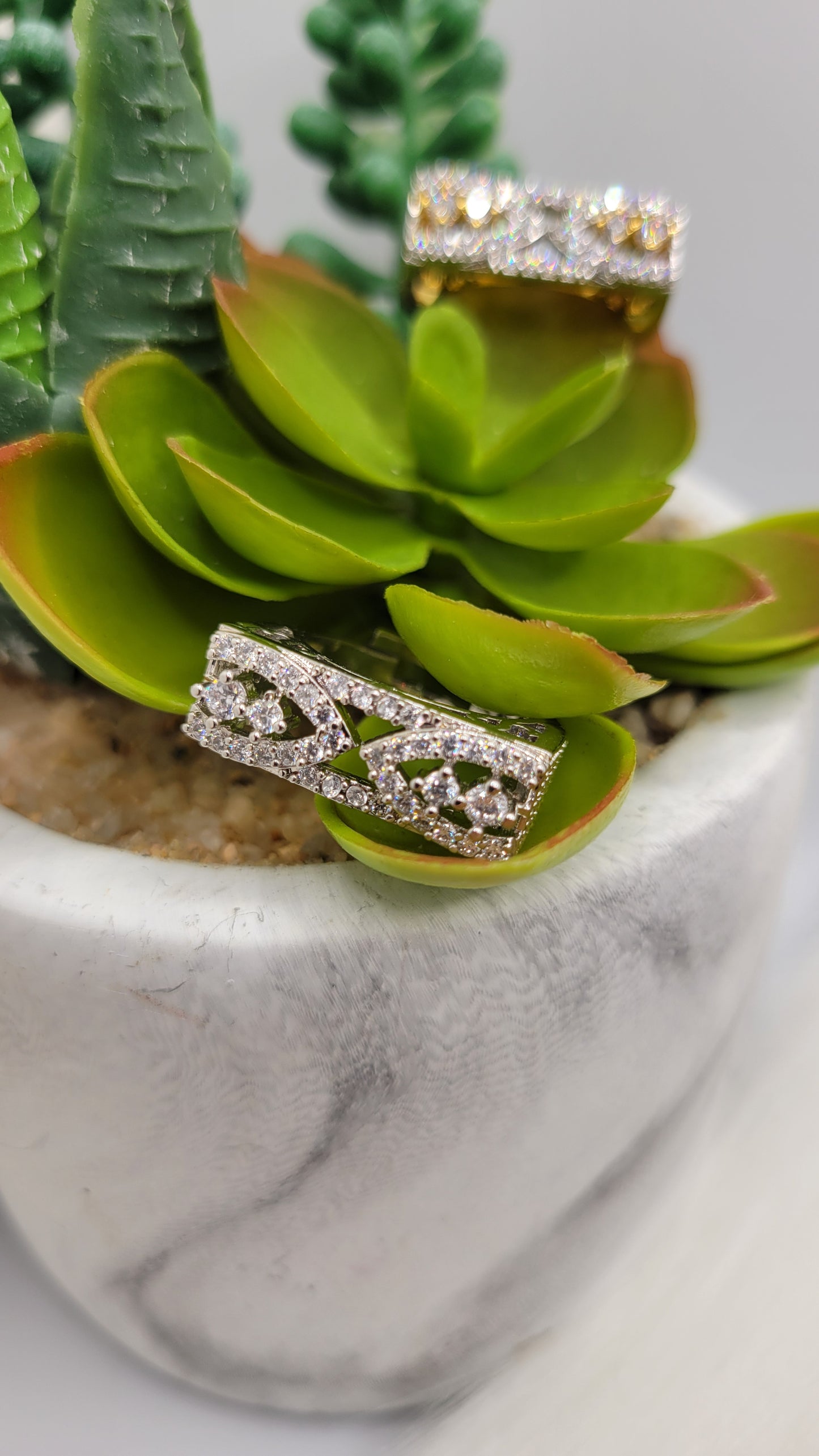 Silver CZ ring