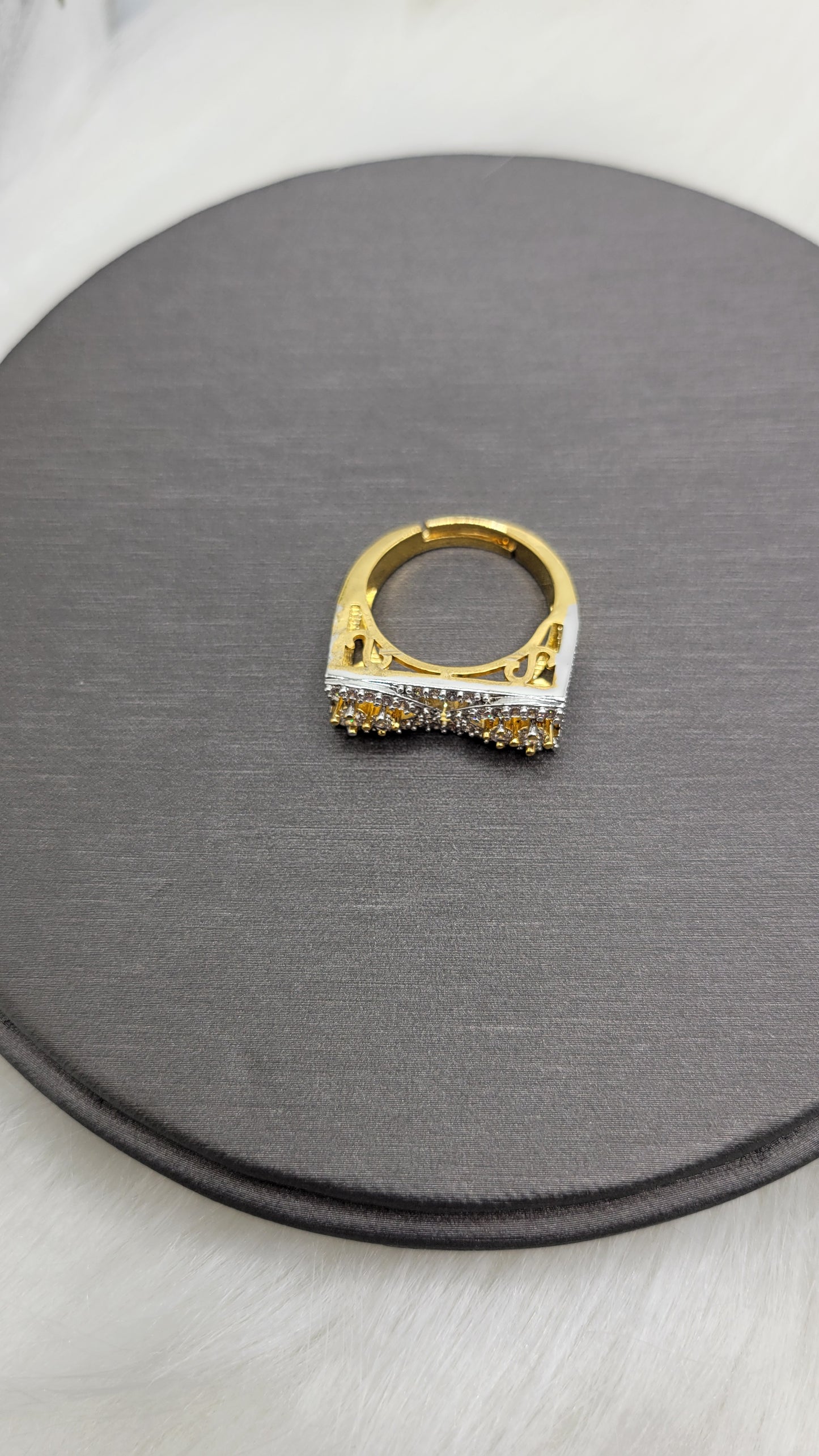 Gold CZ Ring