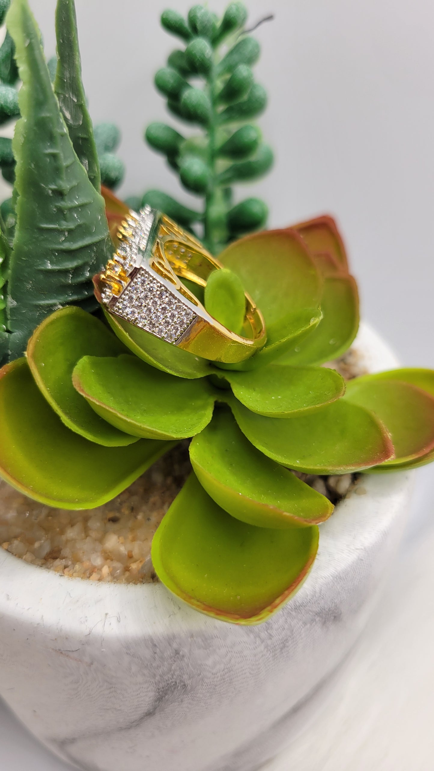 Gold CZ Ring