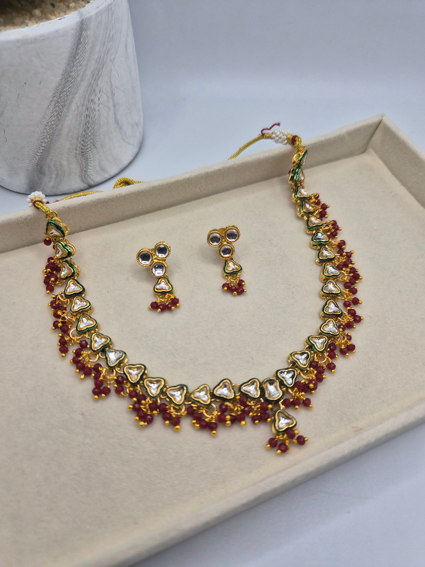 Kundan necklace set