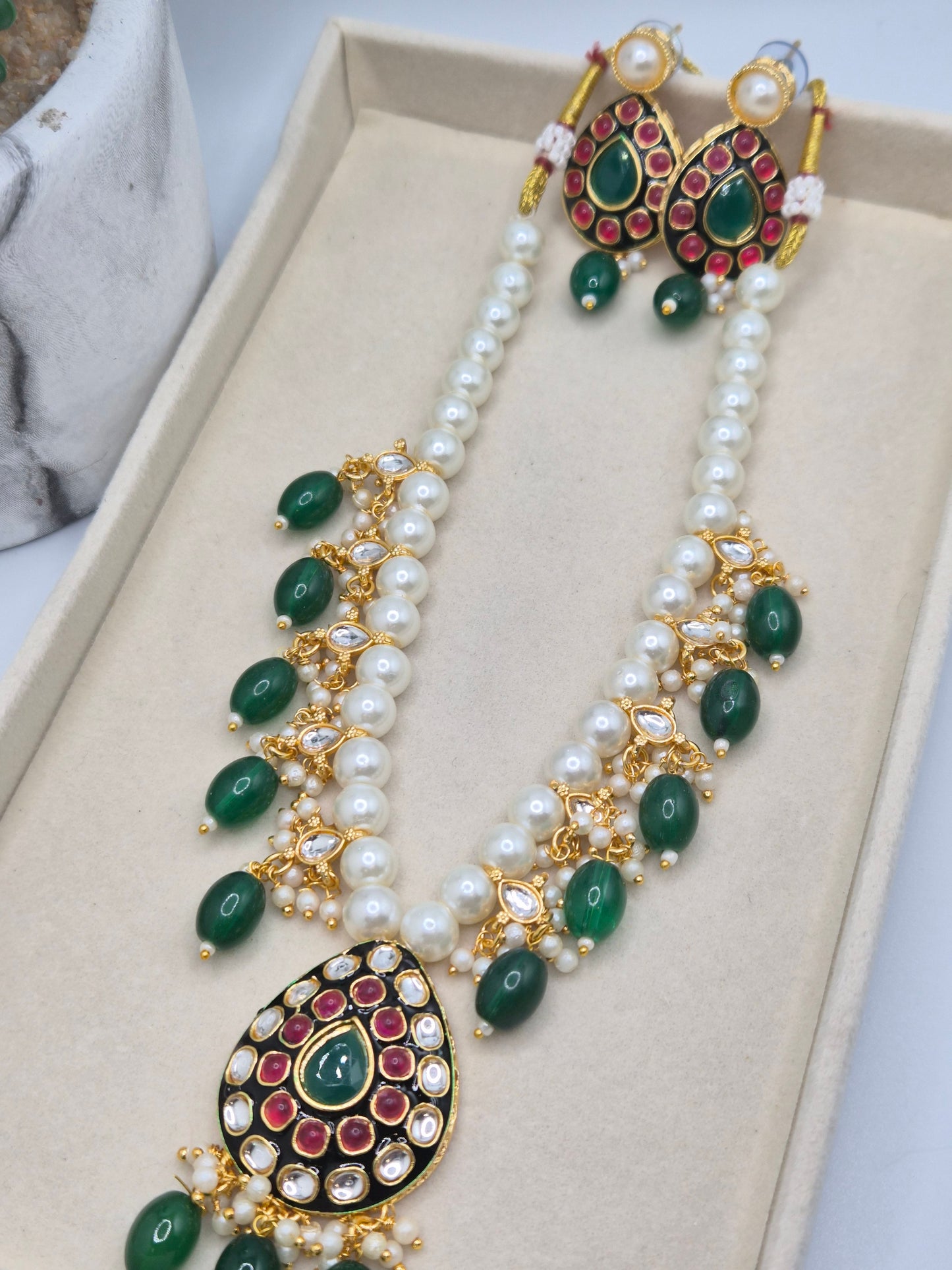 Pearl Meenakari sets