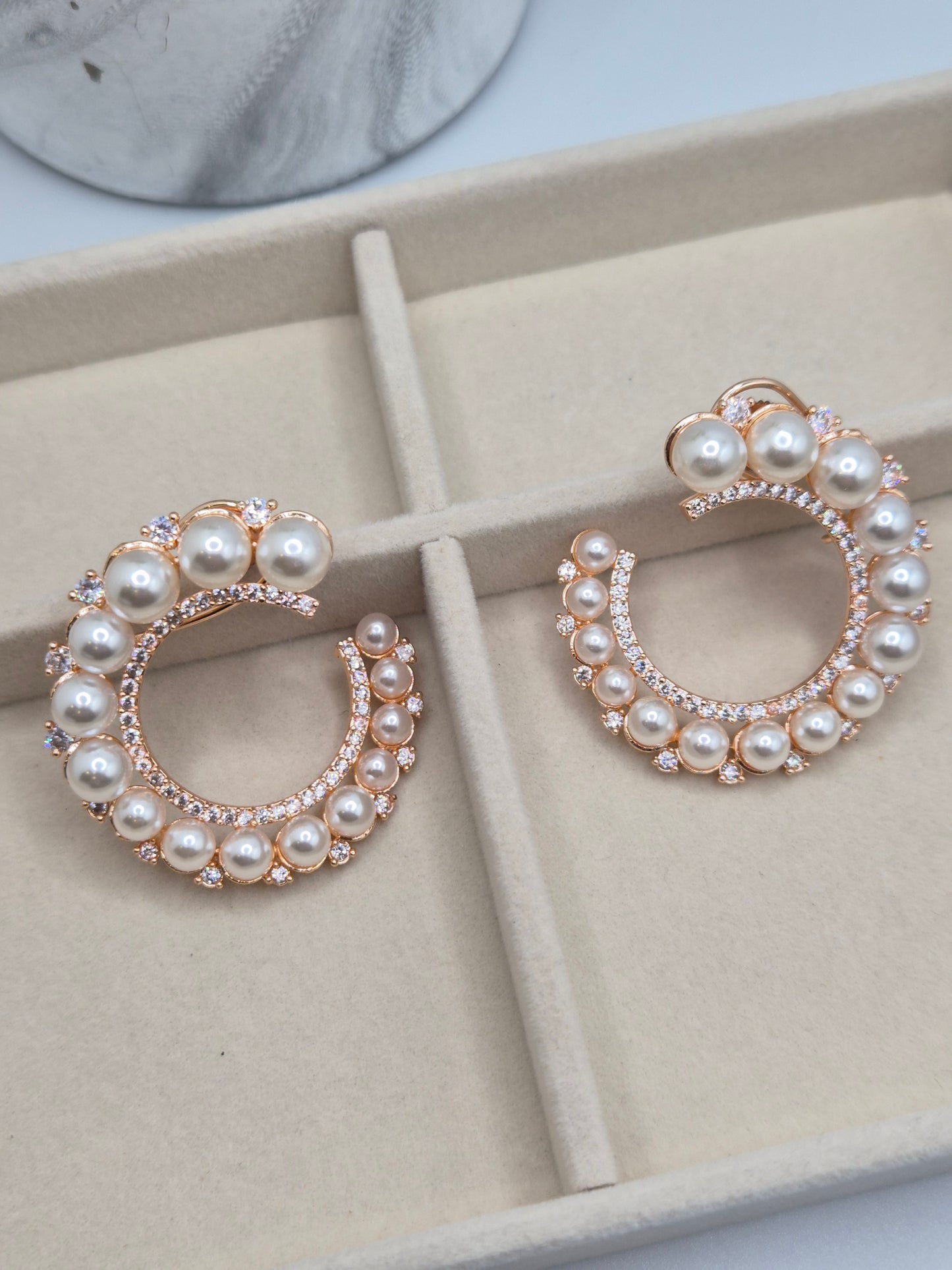 Pearl earrings