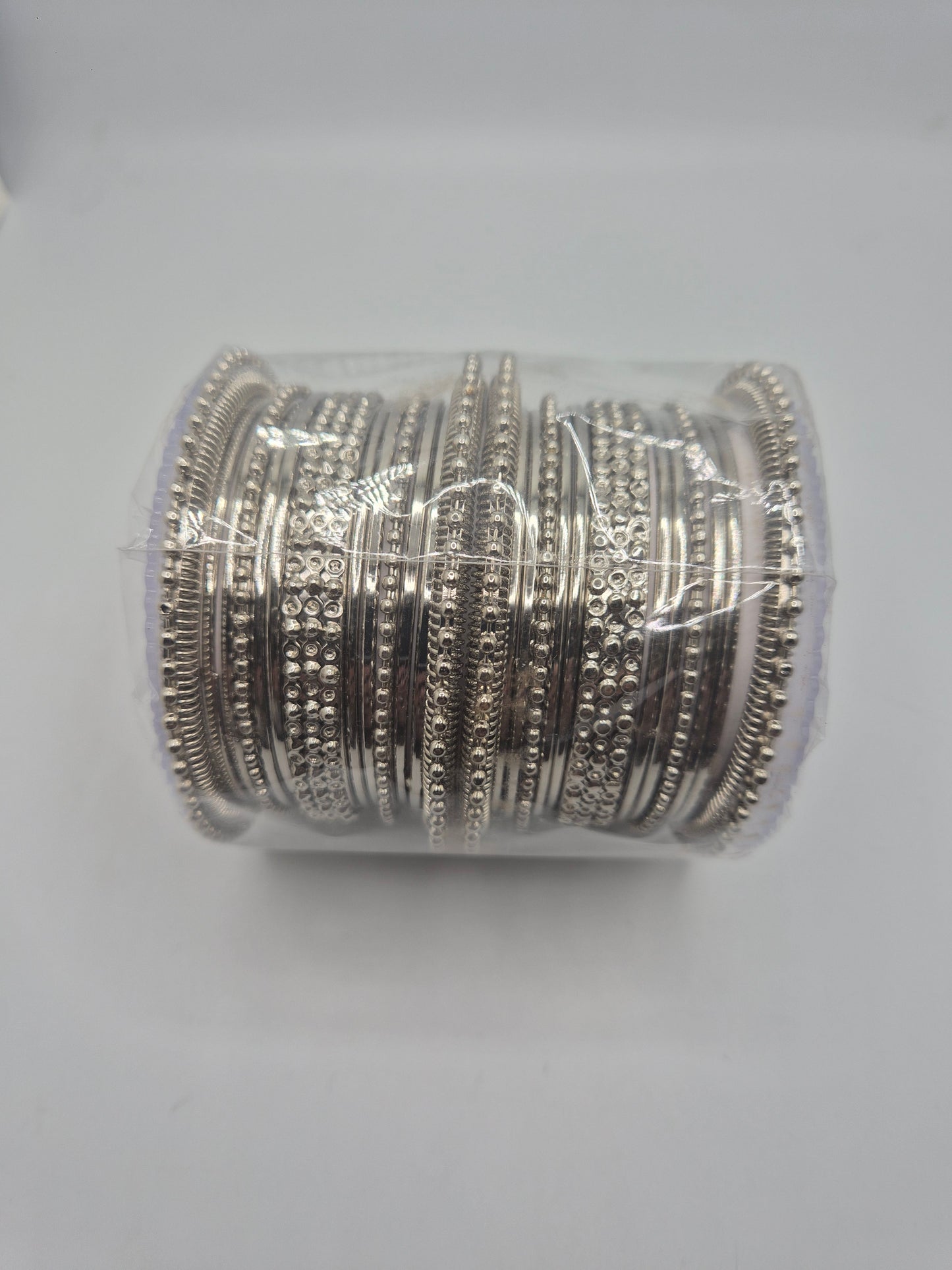 Silver oxidized bangles