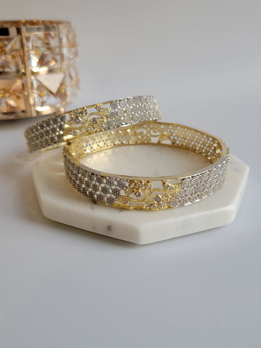 Gold plated bangles/kada