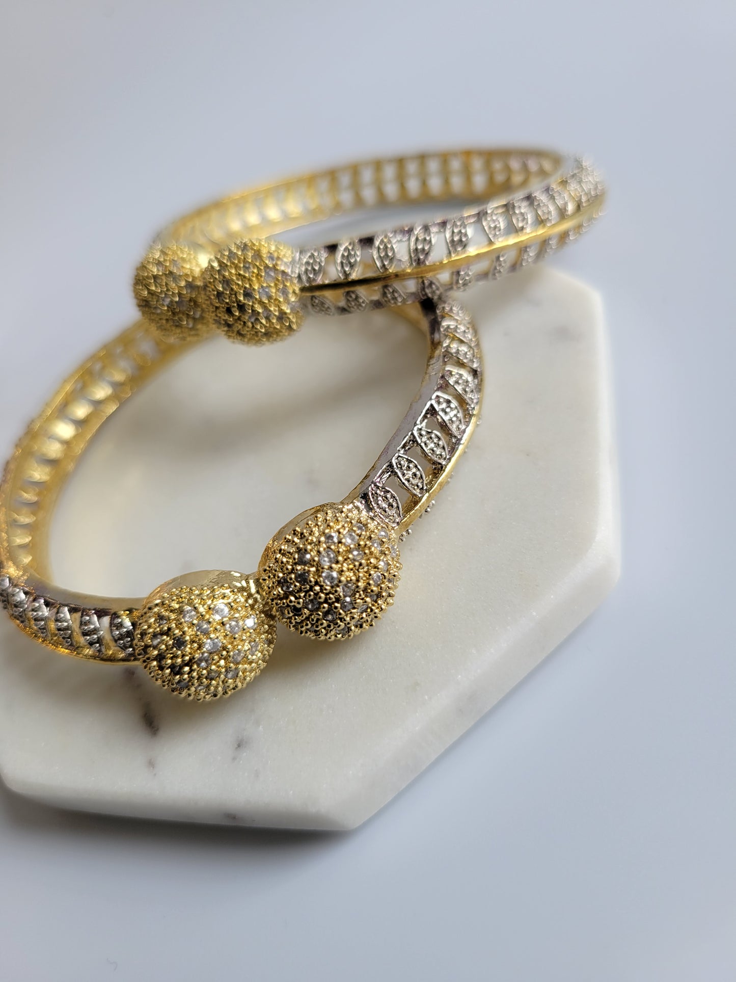 Gold and Silver bangle set