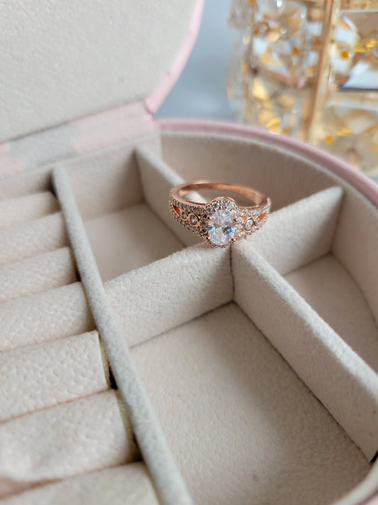 Rose gold AD Ring