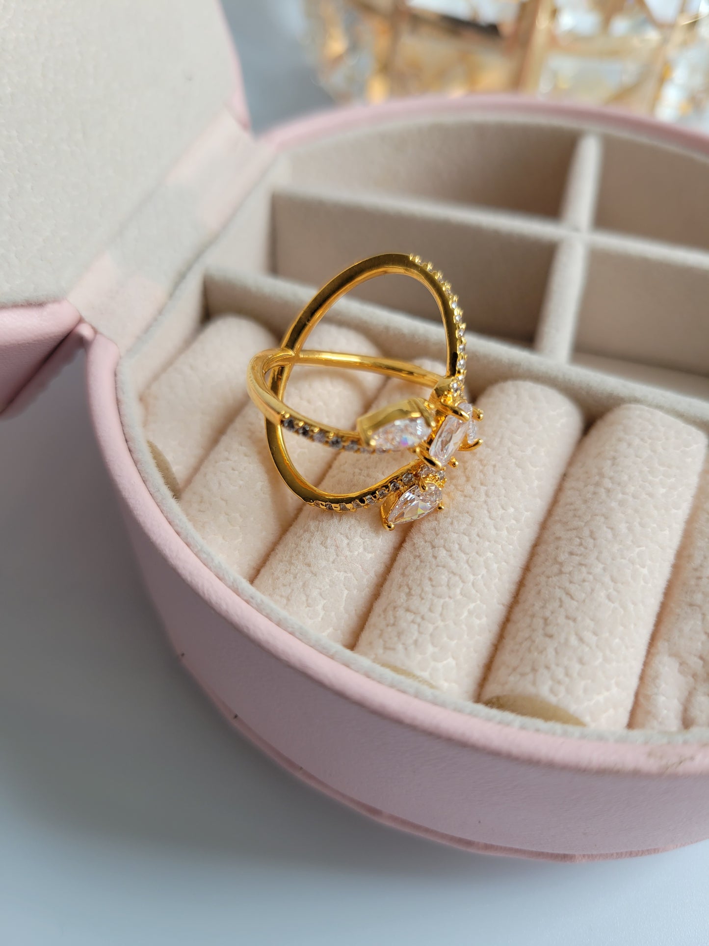 Gold plated ring