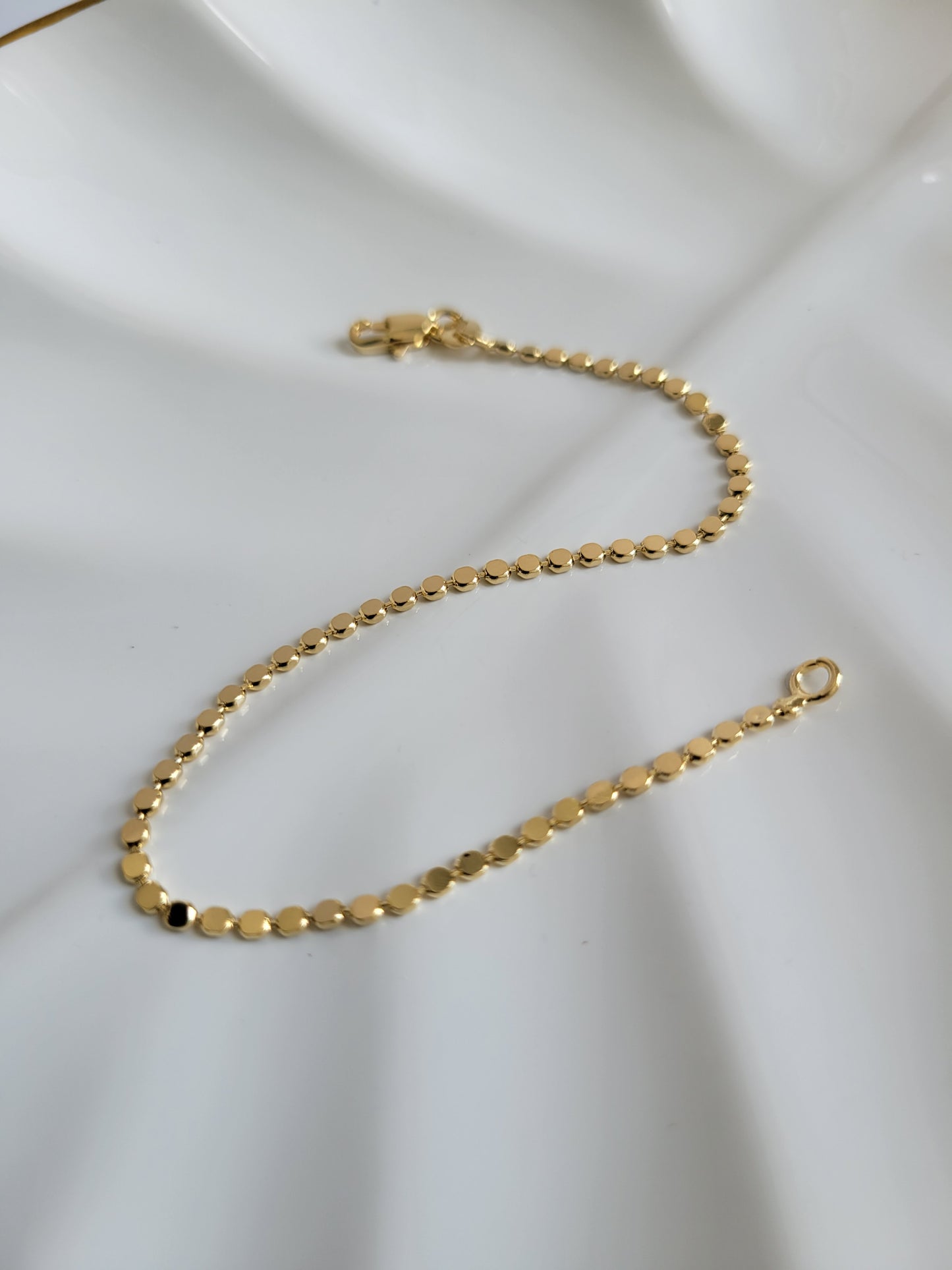 18K Gold Filled Flat Bracelet