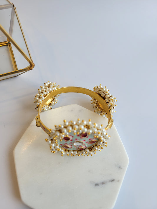 Meenakari Pearl Bangle-IP