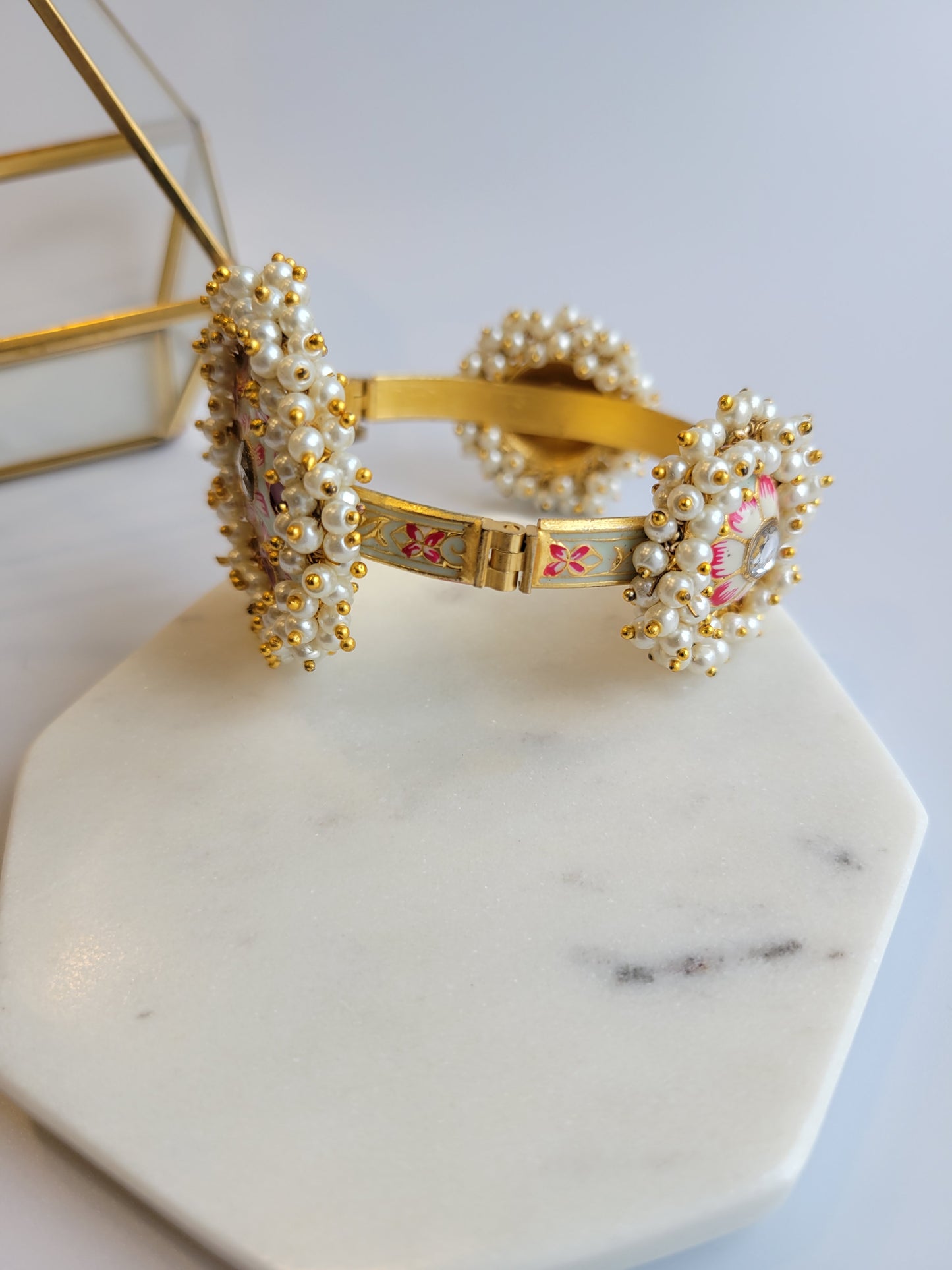 Meenakari Pearl Bangle-IP