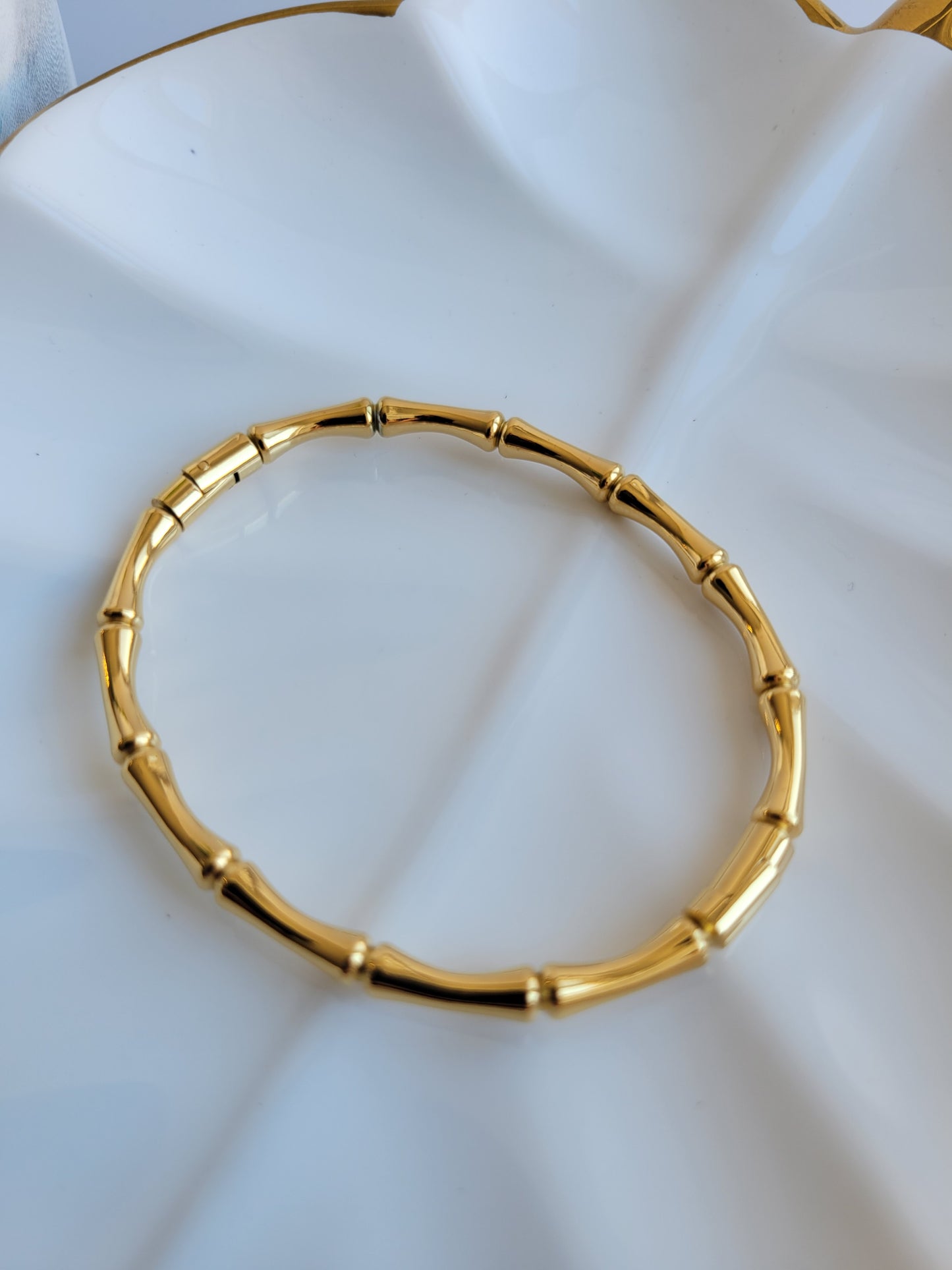 18K Bamboo Bangle