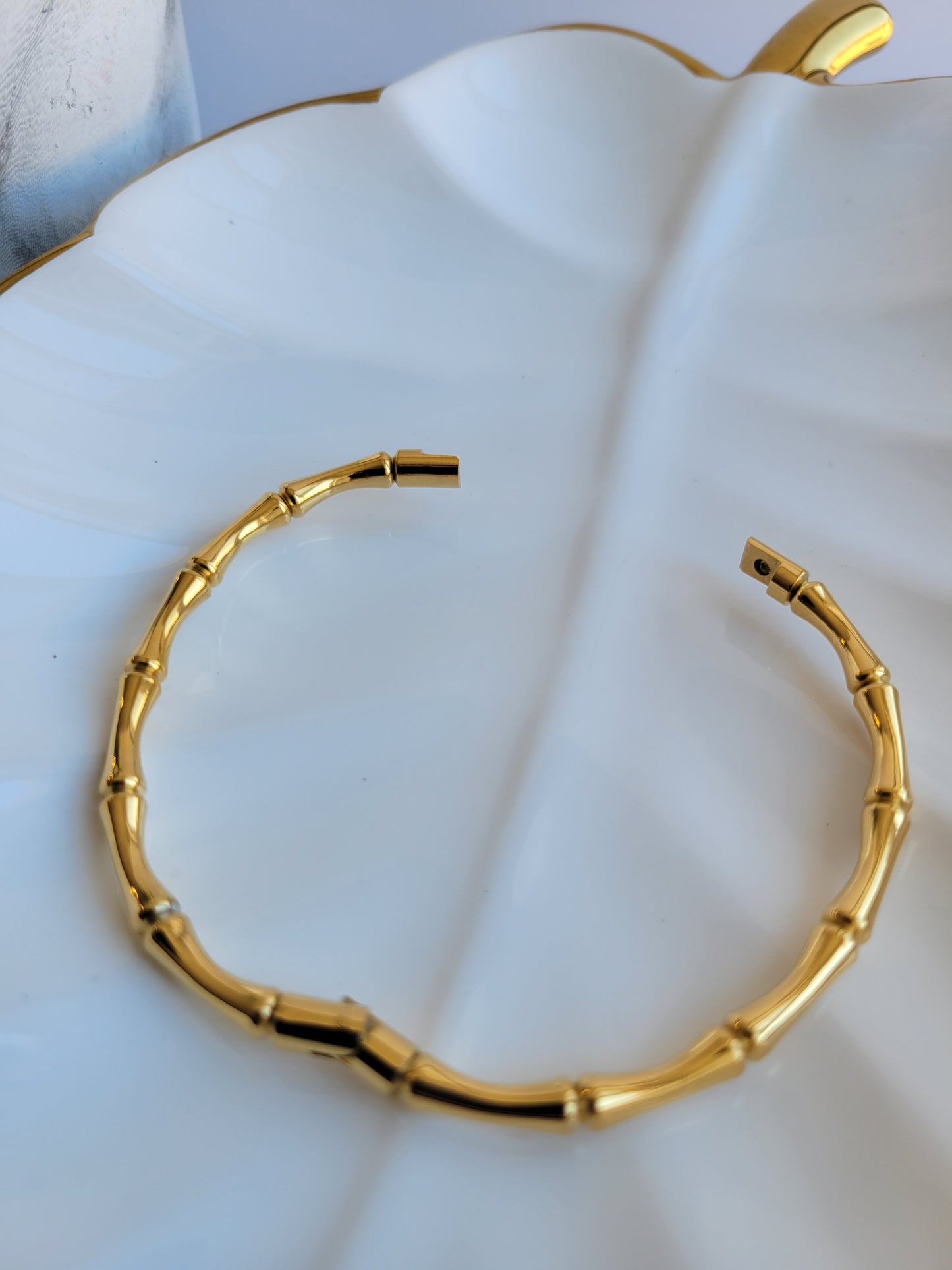 18K Bamboo Bangle