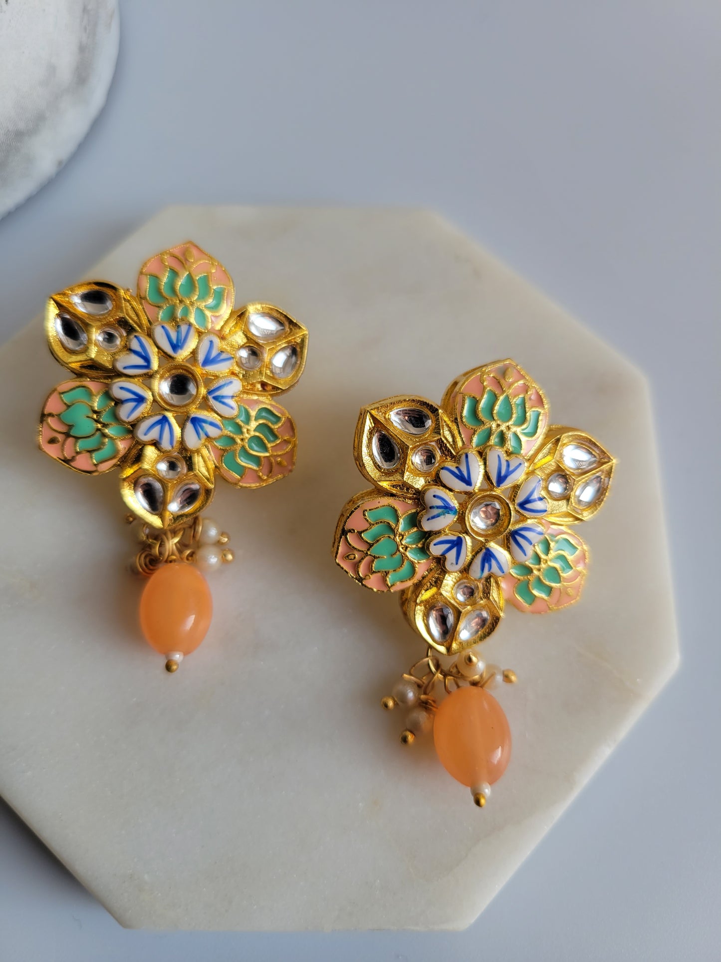 Floral earrings