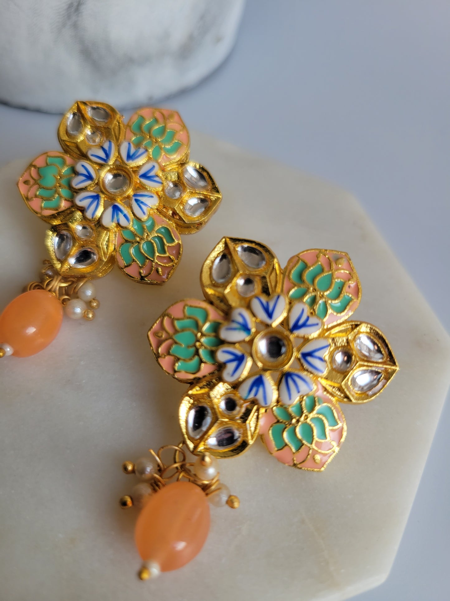 Floral earrings