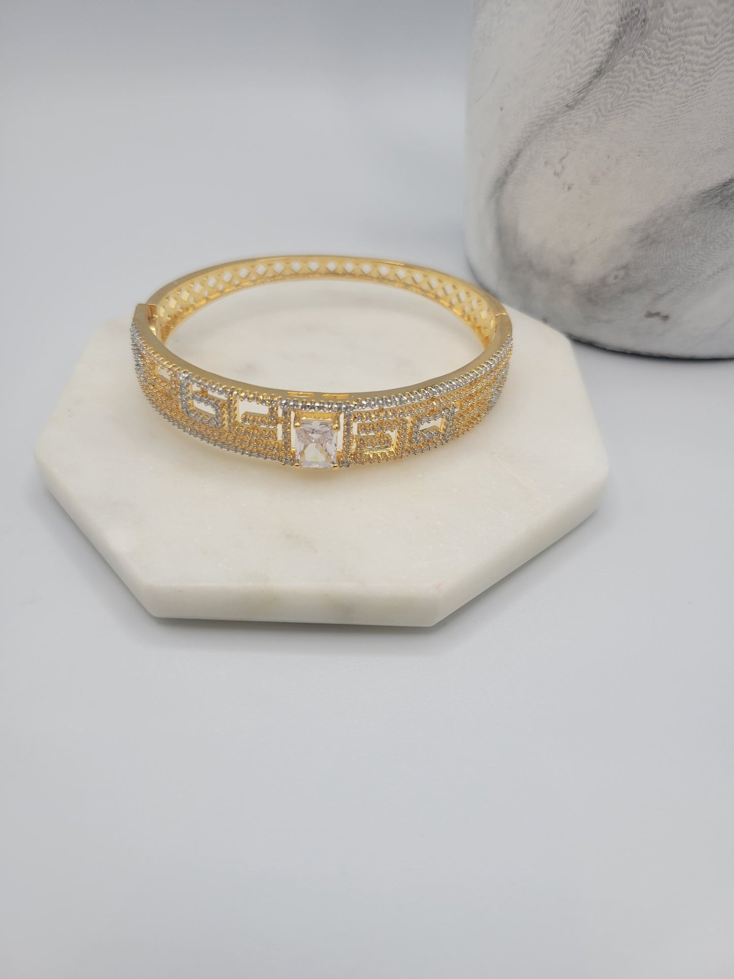 Gold plated bangle