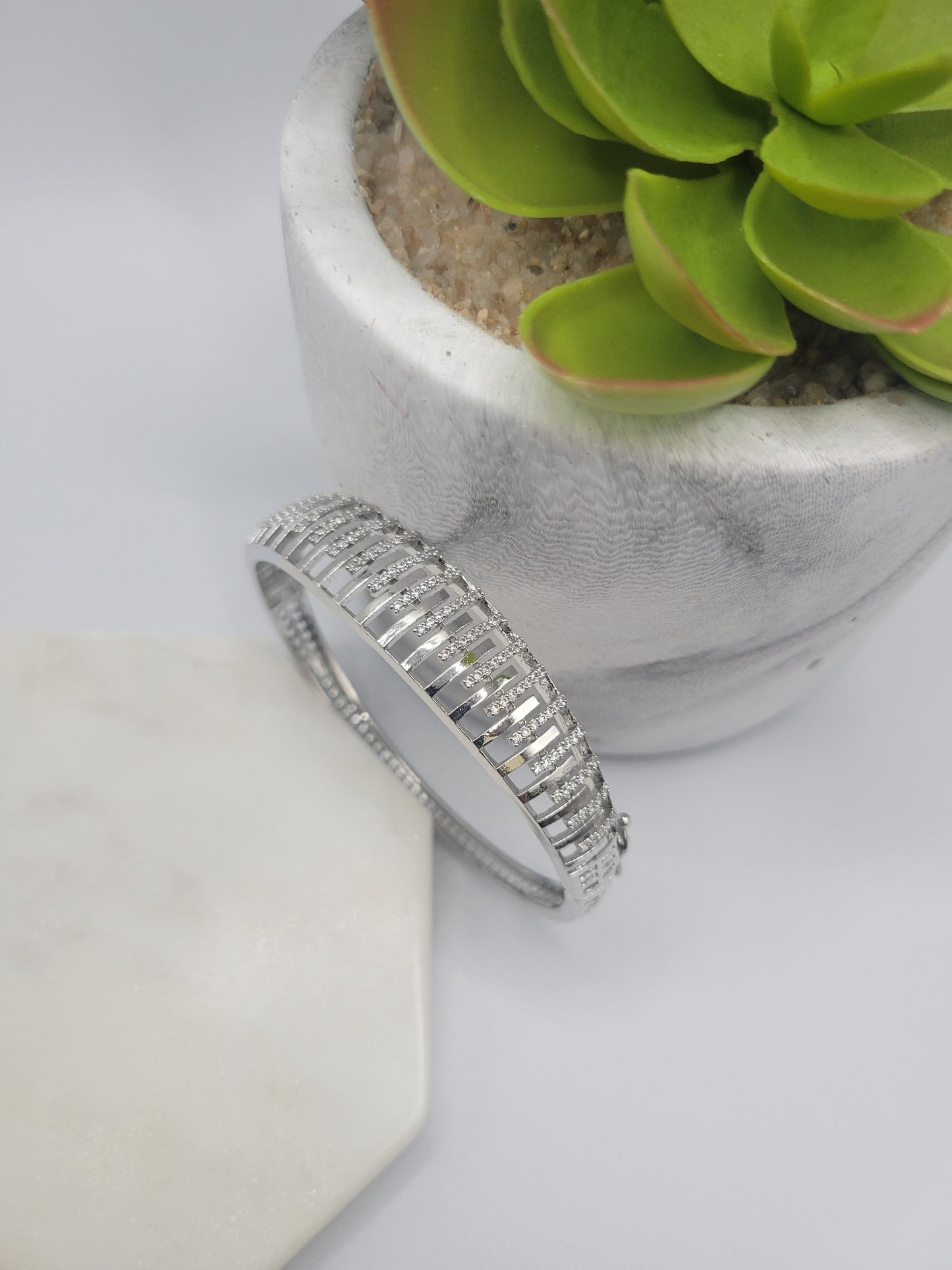 Silver AD bangle