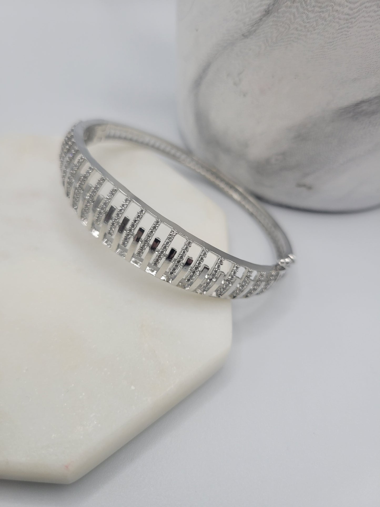 Silver AD bangle