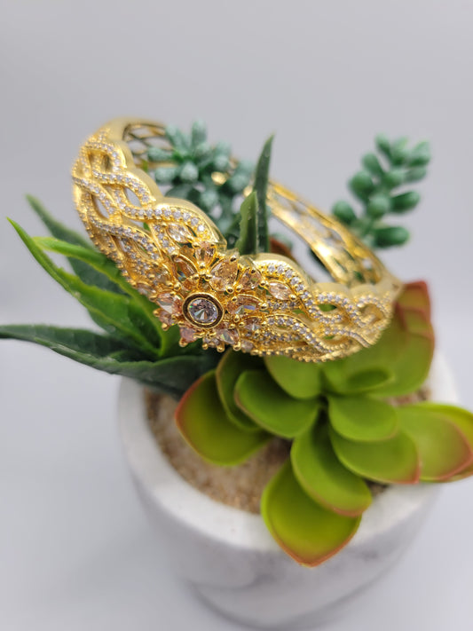 Gold AD bangle