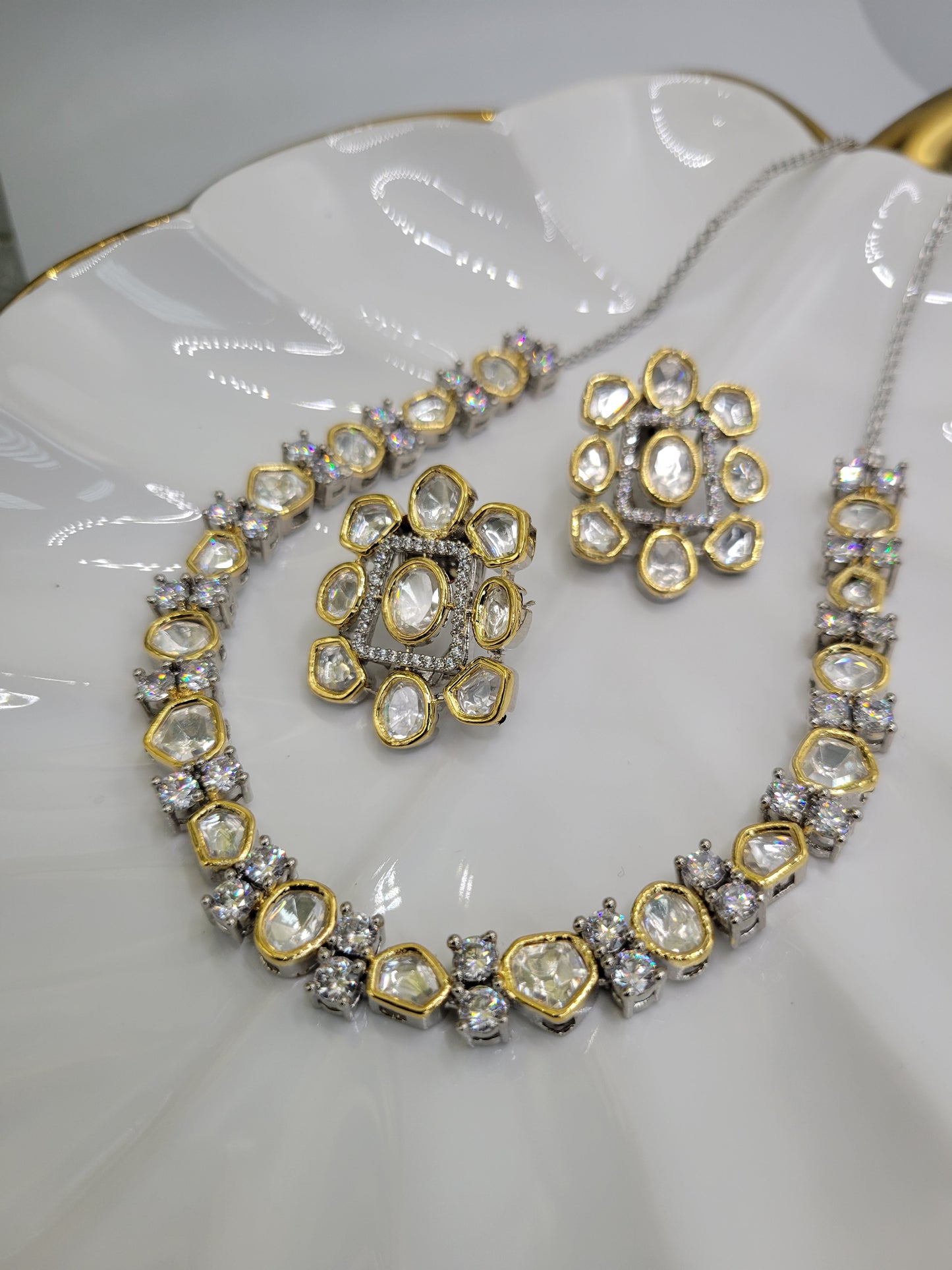 Kundan necklace set