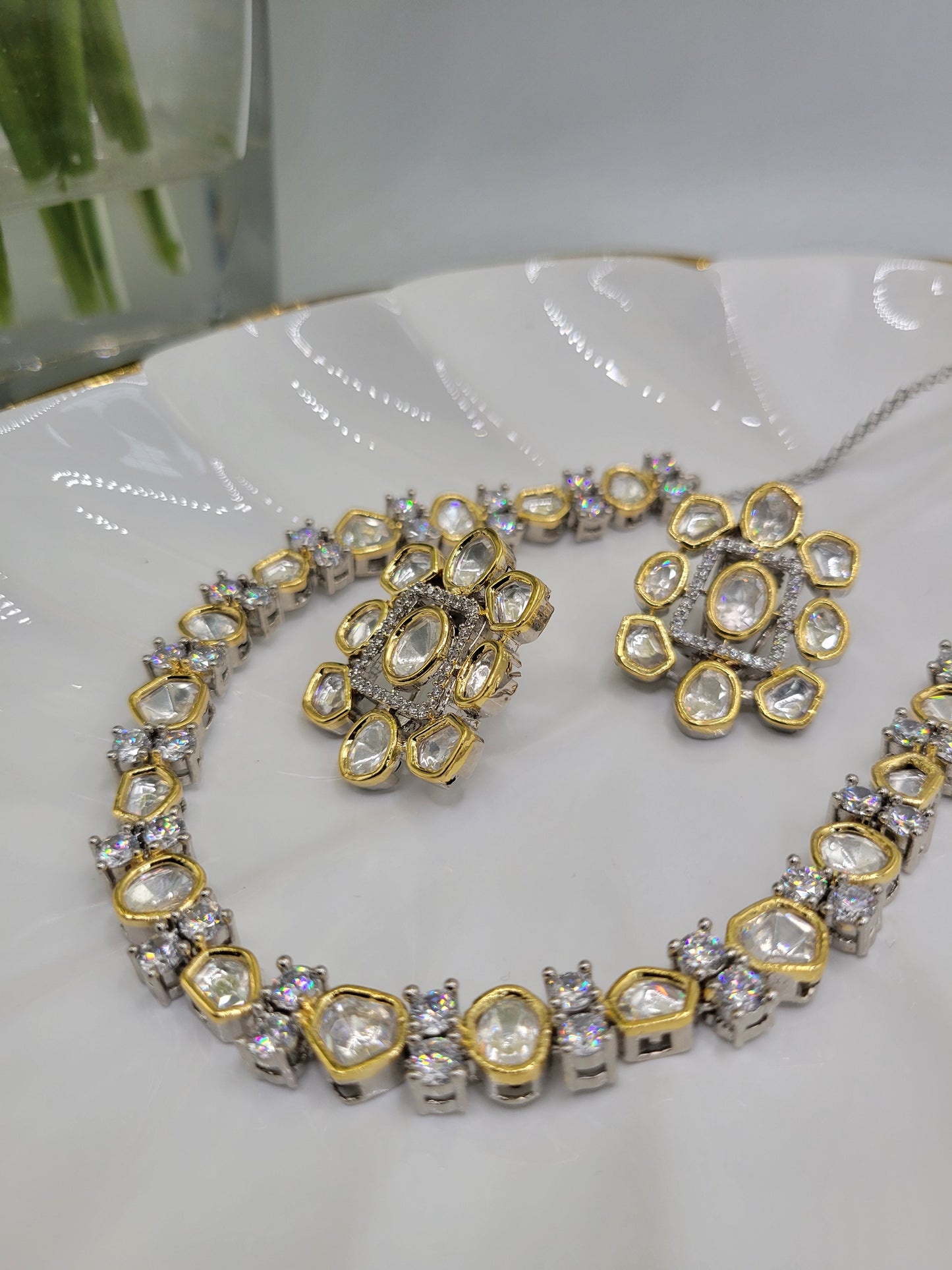 Kundan necklace set