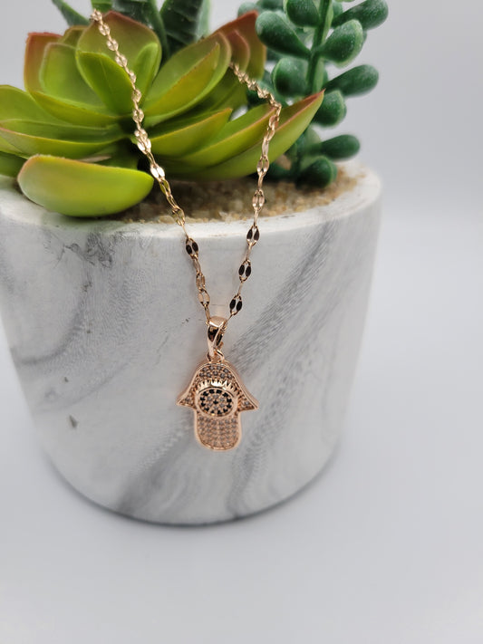 Hamsa necklace