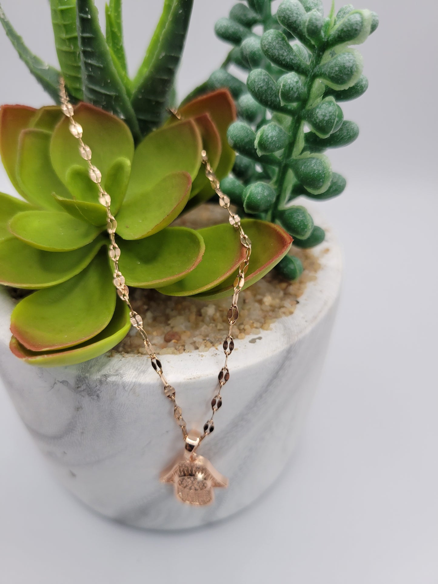 Hamsa necklace