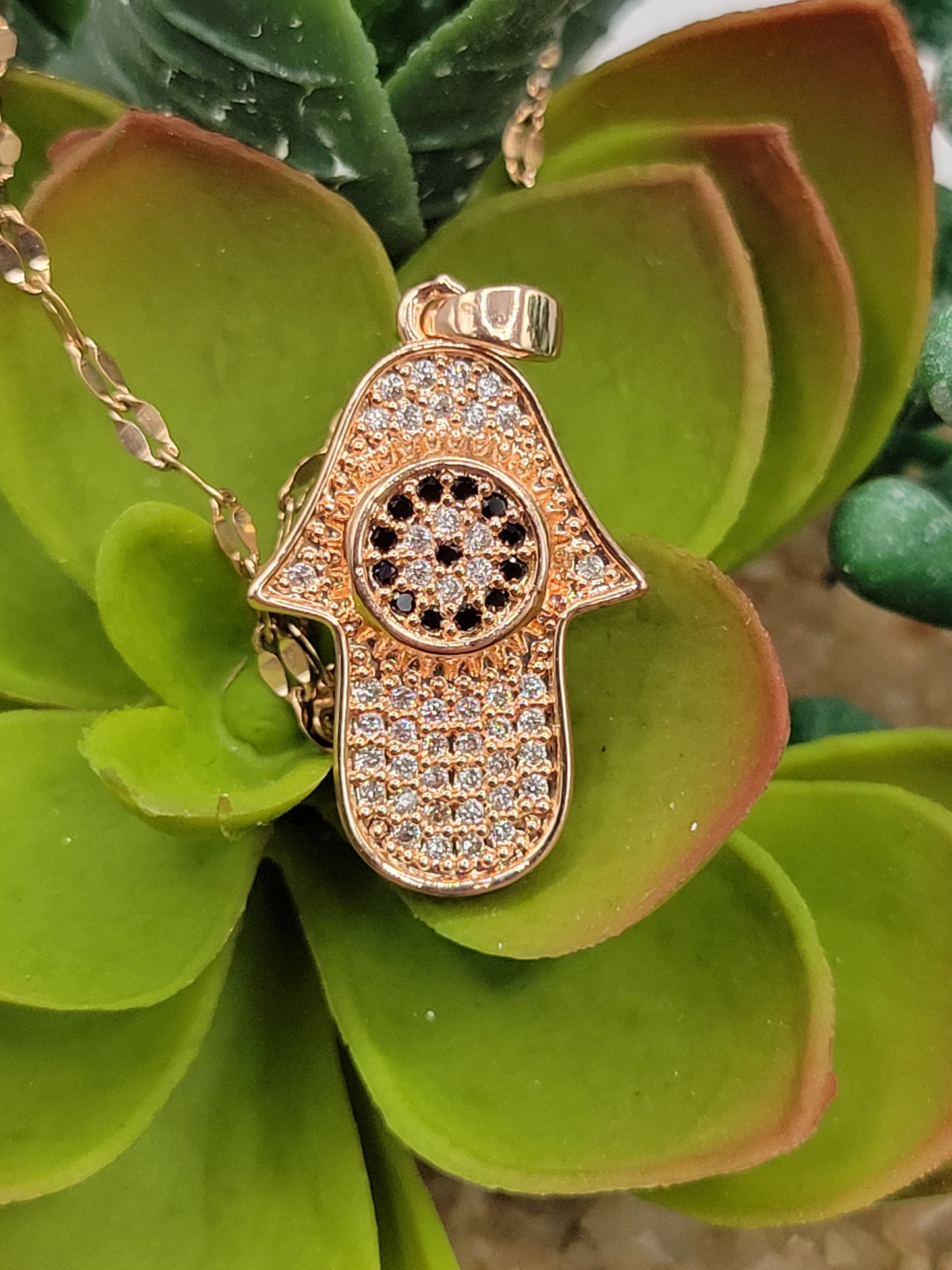 Hamsa necklace