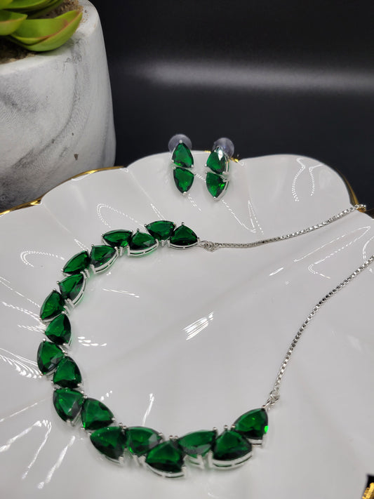 Glass set emerald