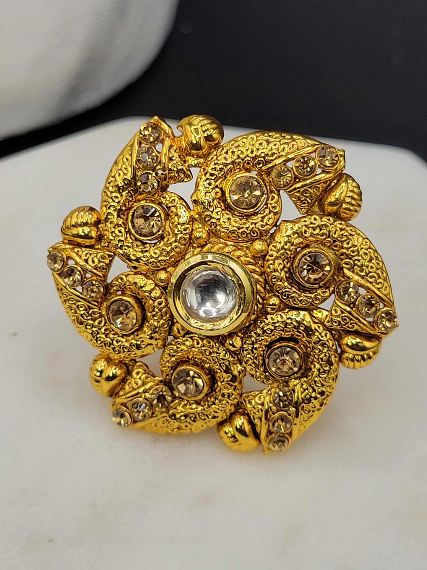 Gold plated ring