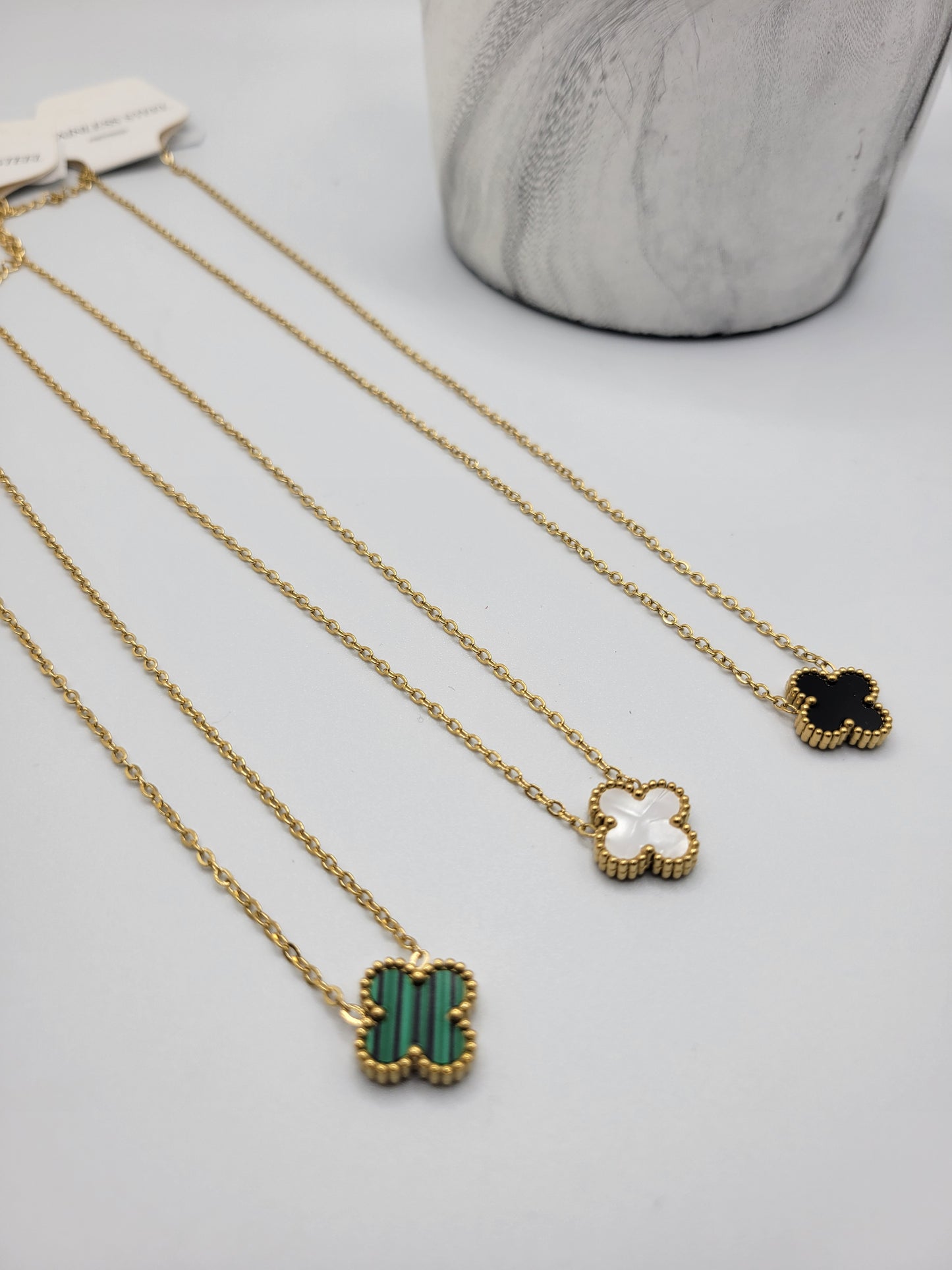 18k clover necklace