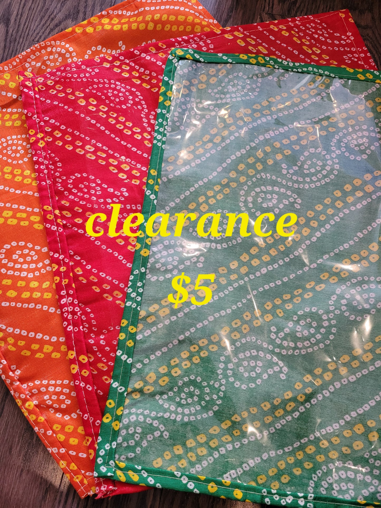 Bandhani saree storage bags/garment bags