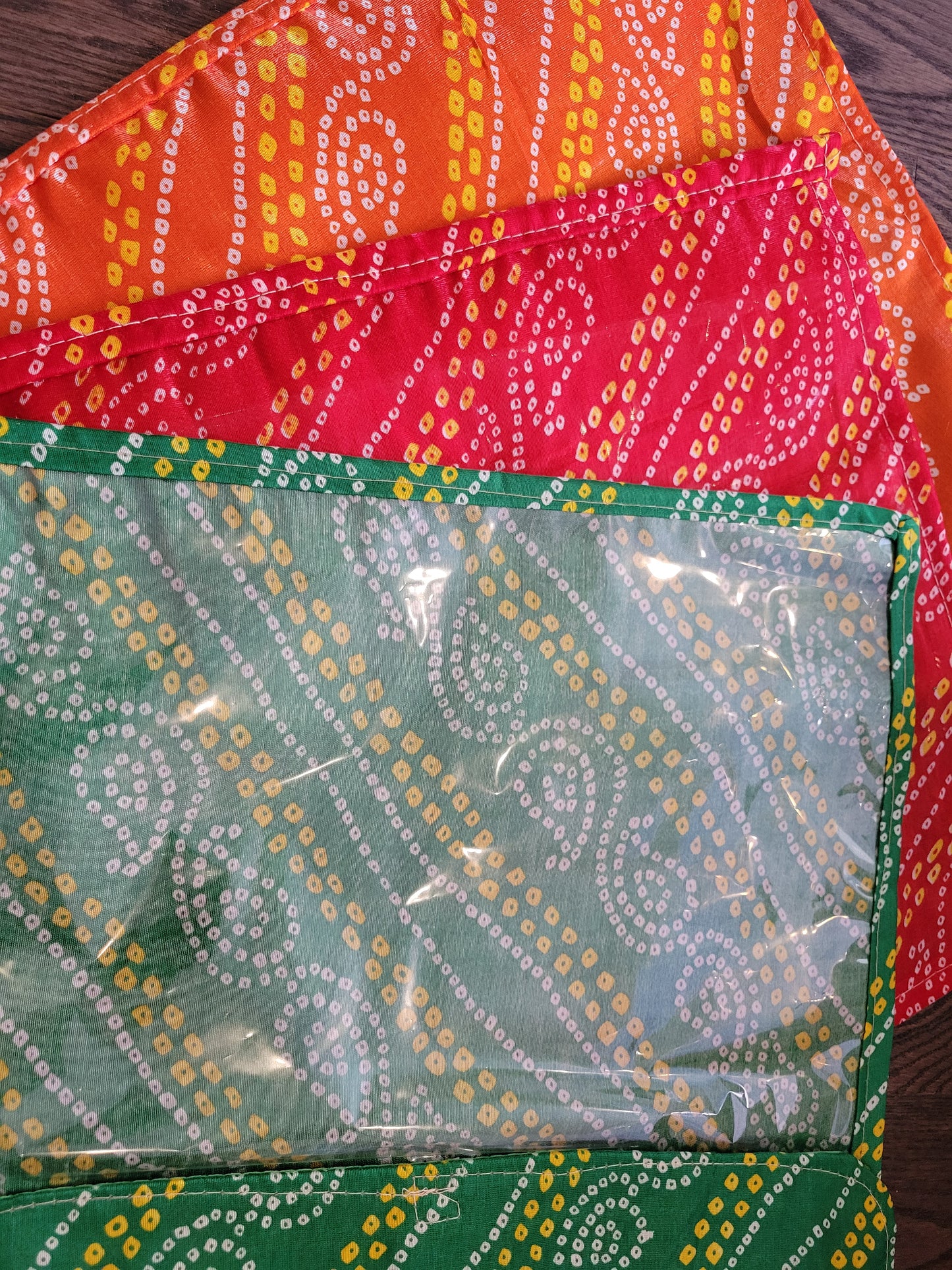 Bandhani saree storage bags/garment bags