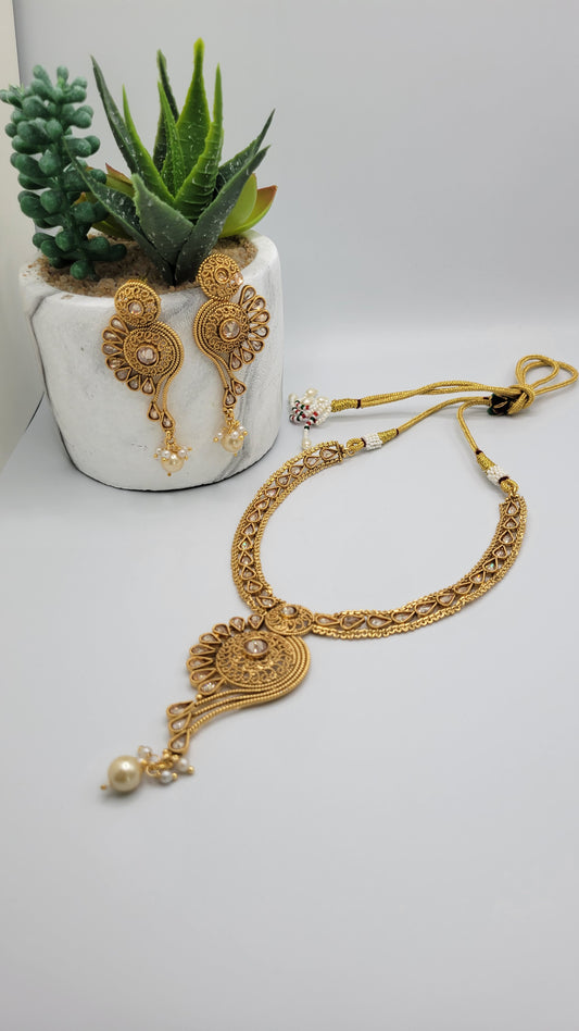 Antique gold plated set