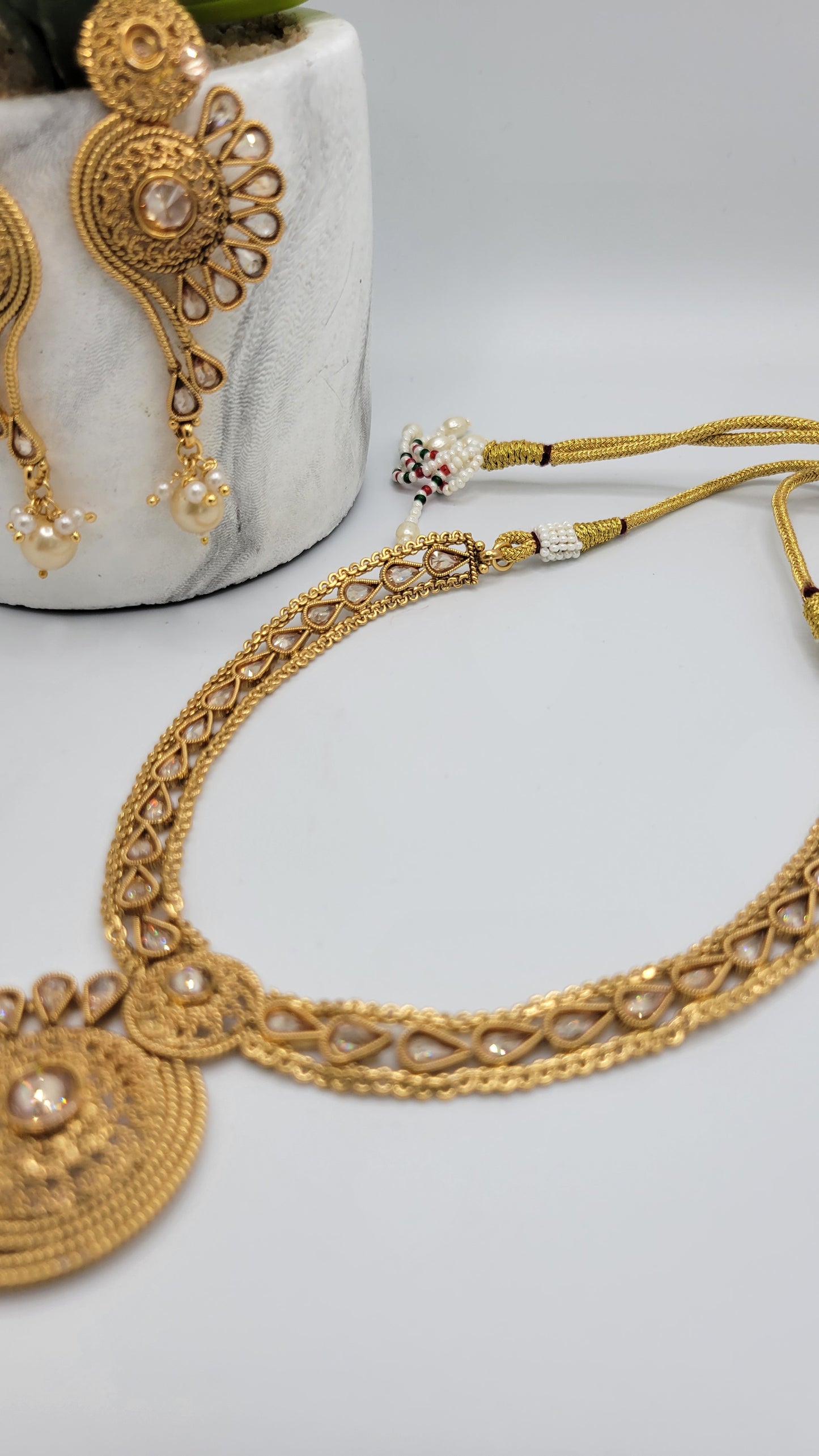 Antique gold plated set