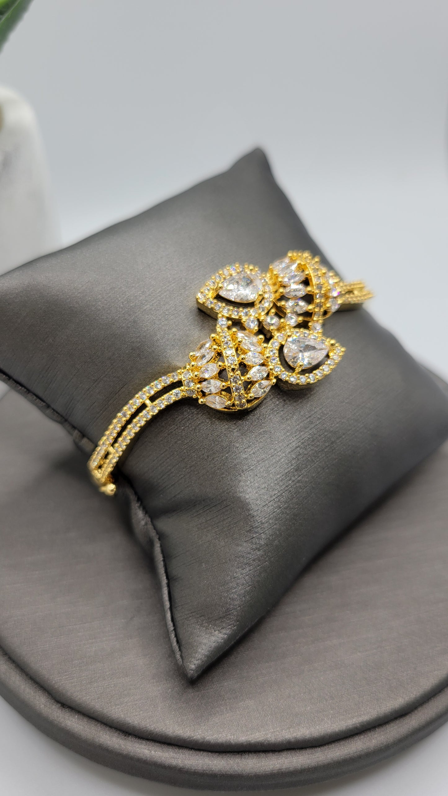 24K gold plated CZ