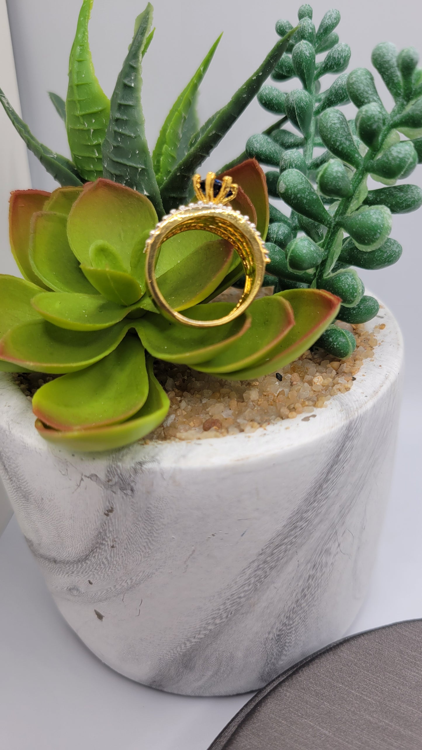 24k plated CZ ring