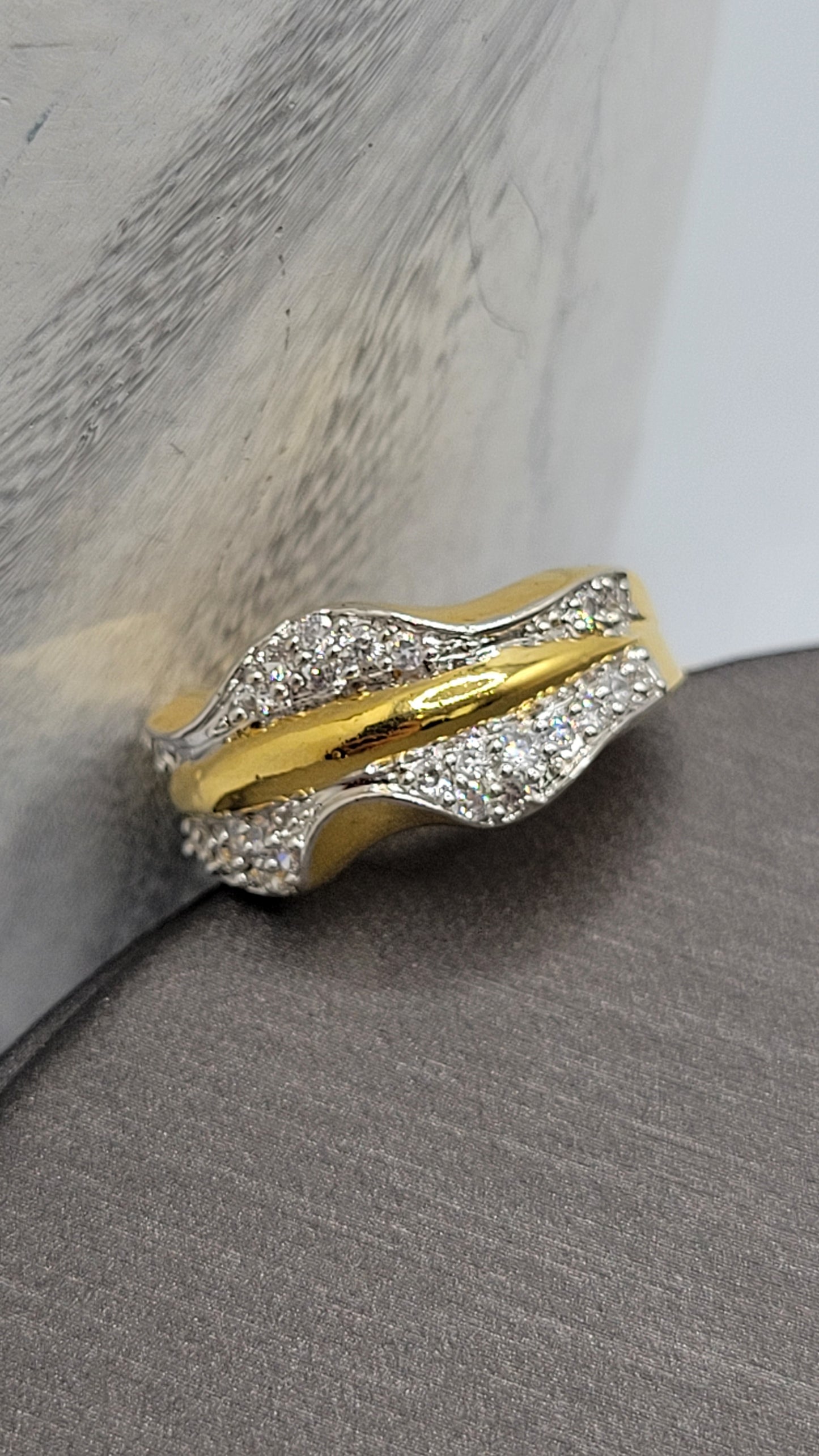 24k plated CZ ring