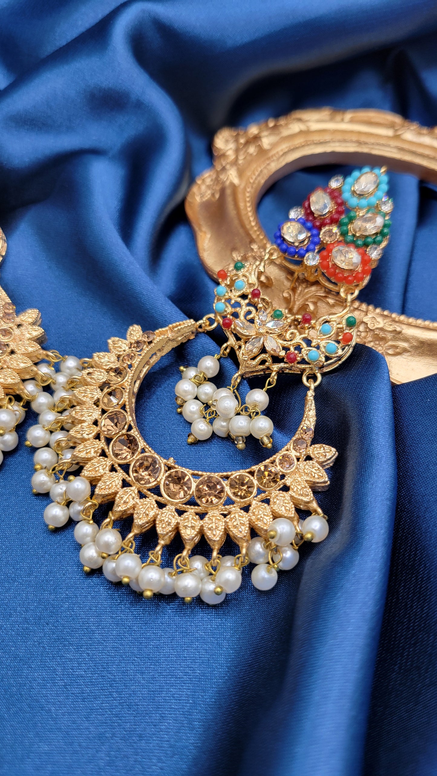 Navratan earrings