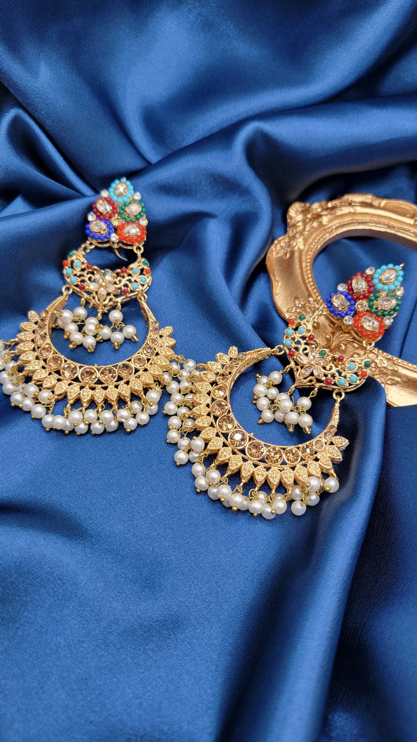 Navratan earrings