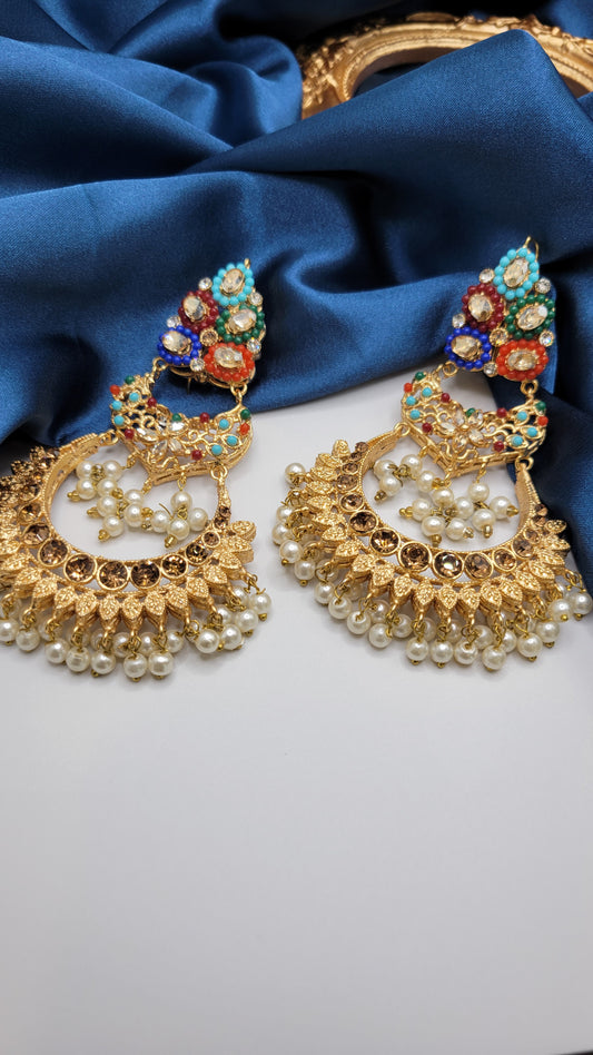 Navratan earrings