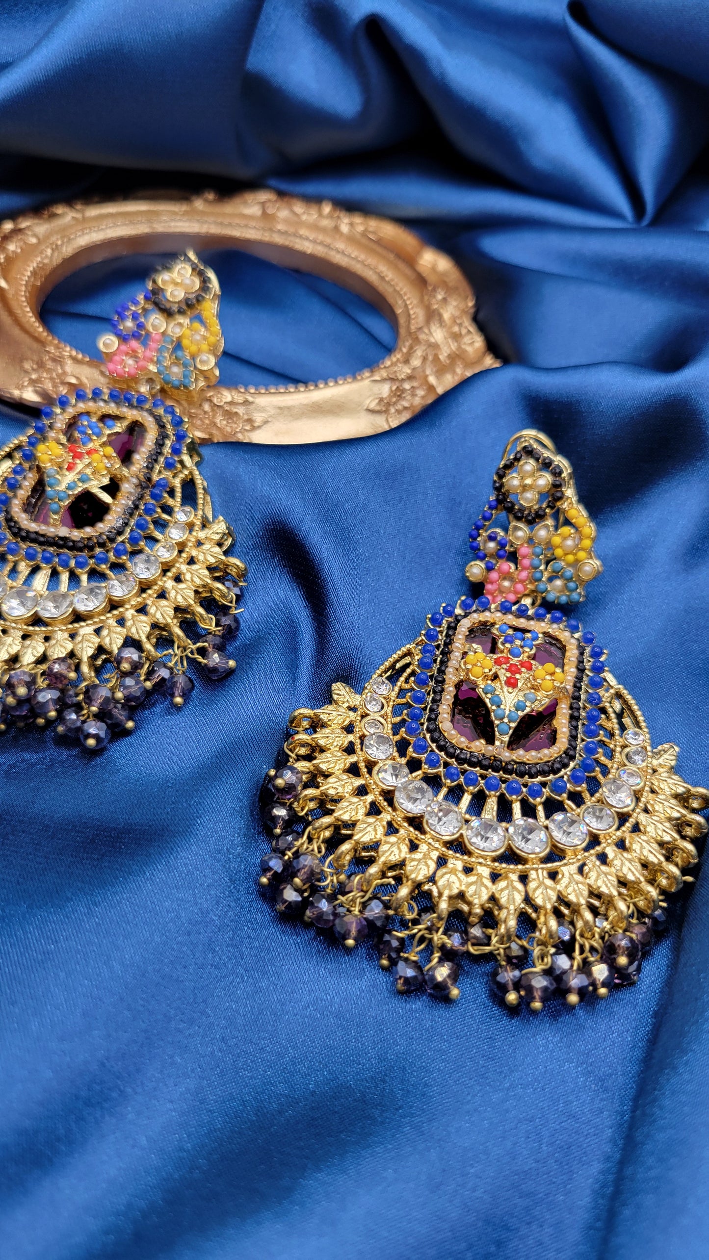 Chandbali/chandelier earrings